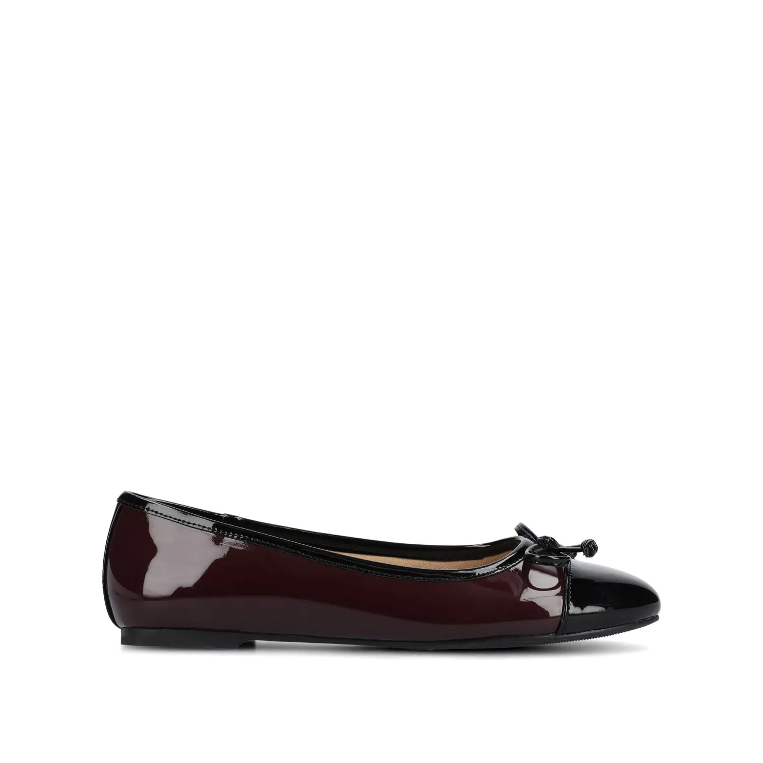 KAIAH CAPTOE BALLET FLATS IN VEGAN LEATHER sold by Journee Collection