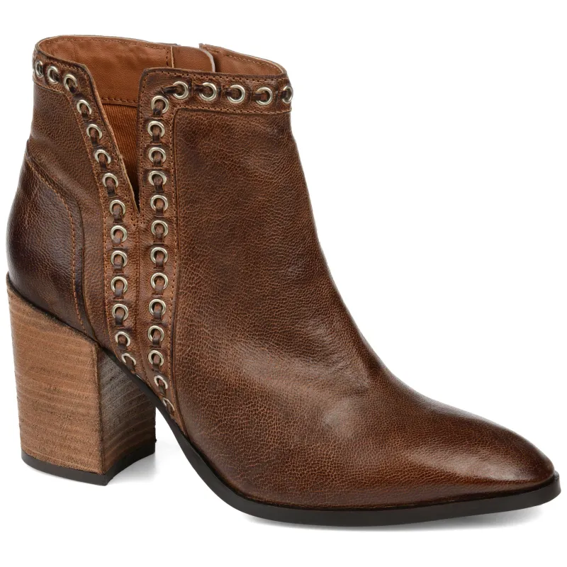JORRI WESTERN BOOTIE - Brown made by Journee Collection