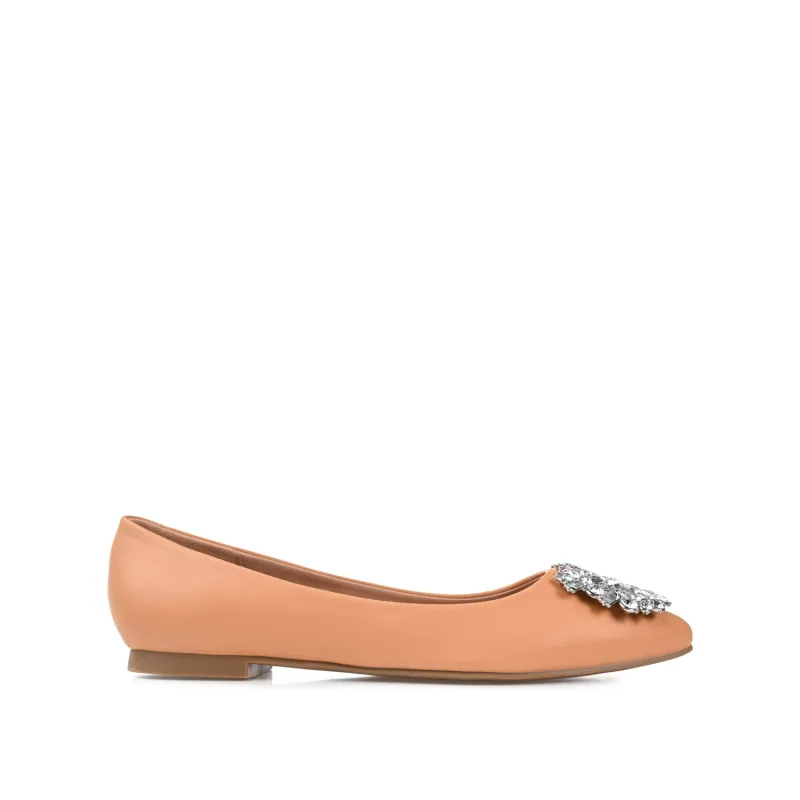 RENZO BALLET FLATS IN VEGAN LEATHER - Tan sold by Journee Collection