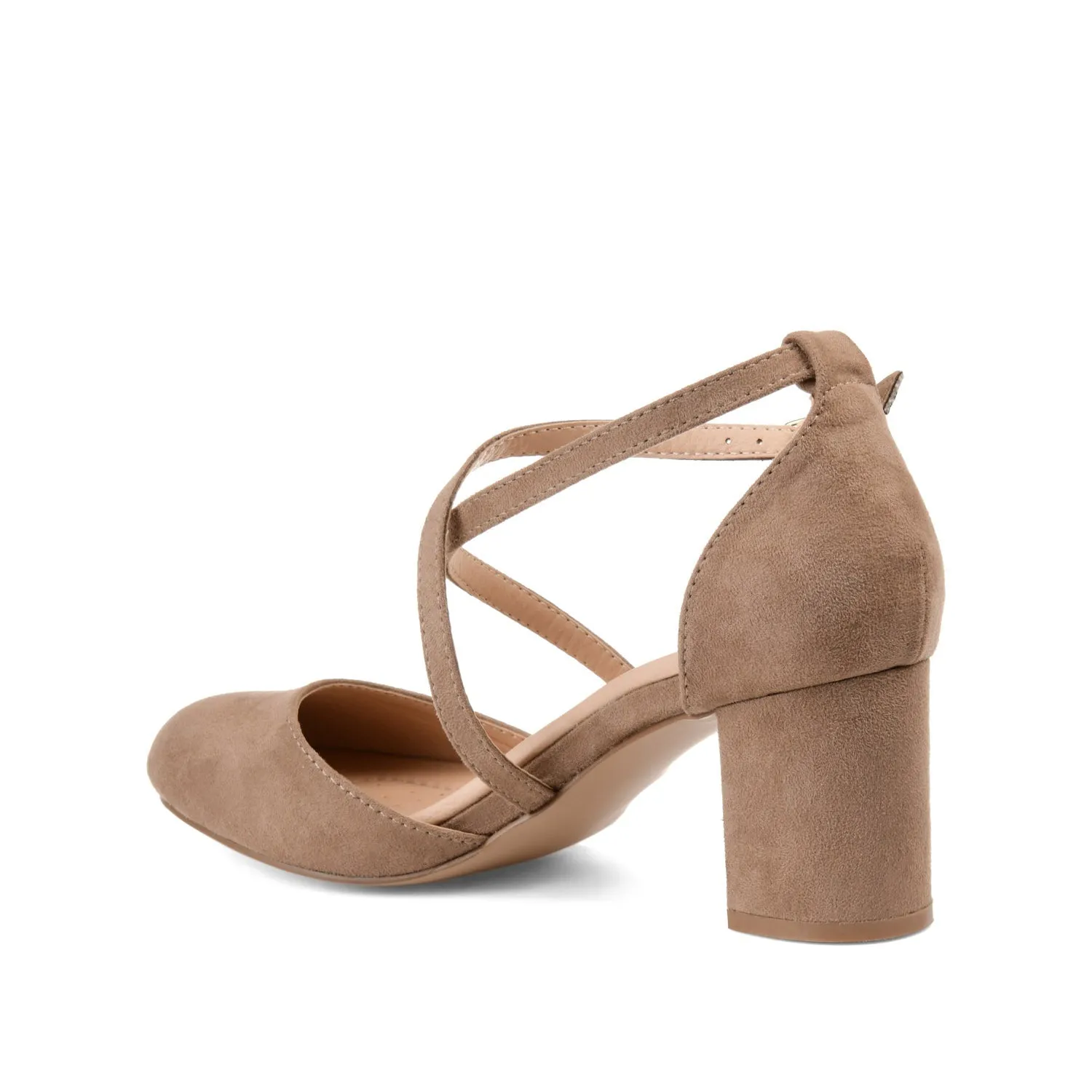 FOSTER D'ORSAY PUMP HEELS IN FAUX SUEDE - Taupe sold by Journee Collection product image thumbnail 4