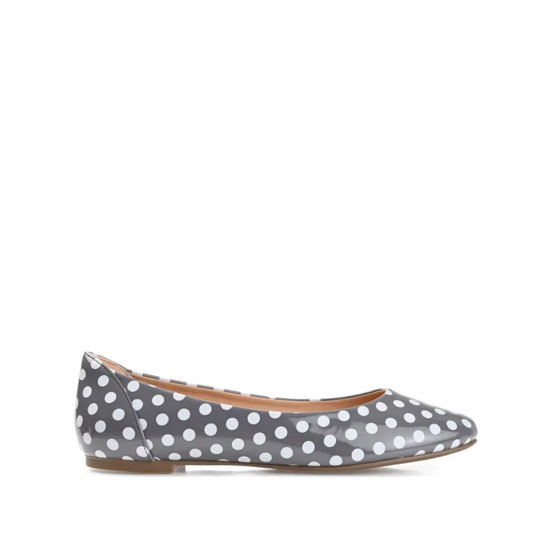 KAVN BALLET FLATS IN MULTI PRINT - Grey Dot sold by Journee Collection