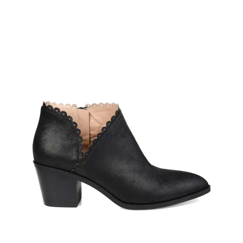TESSA CUTOUT BOOTIE IN VEGAN LEATHER - Black sold by Journee Collection