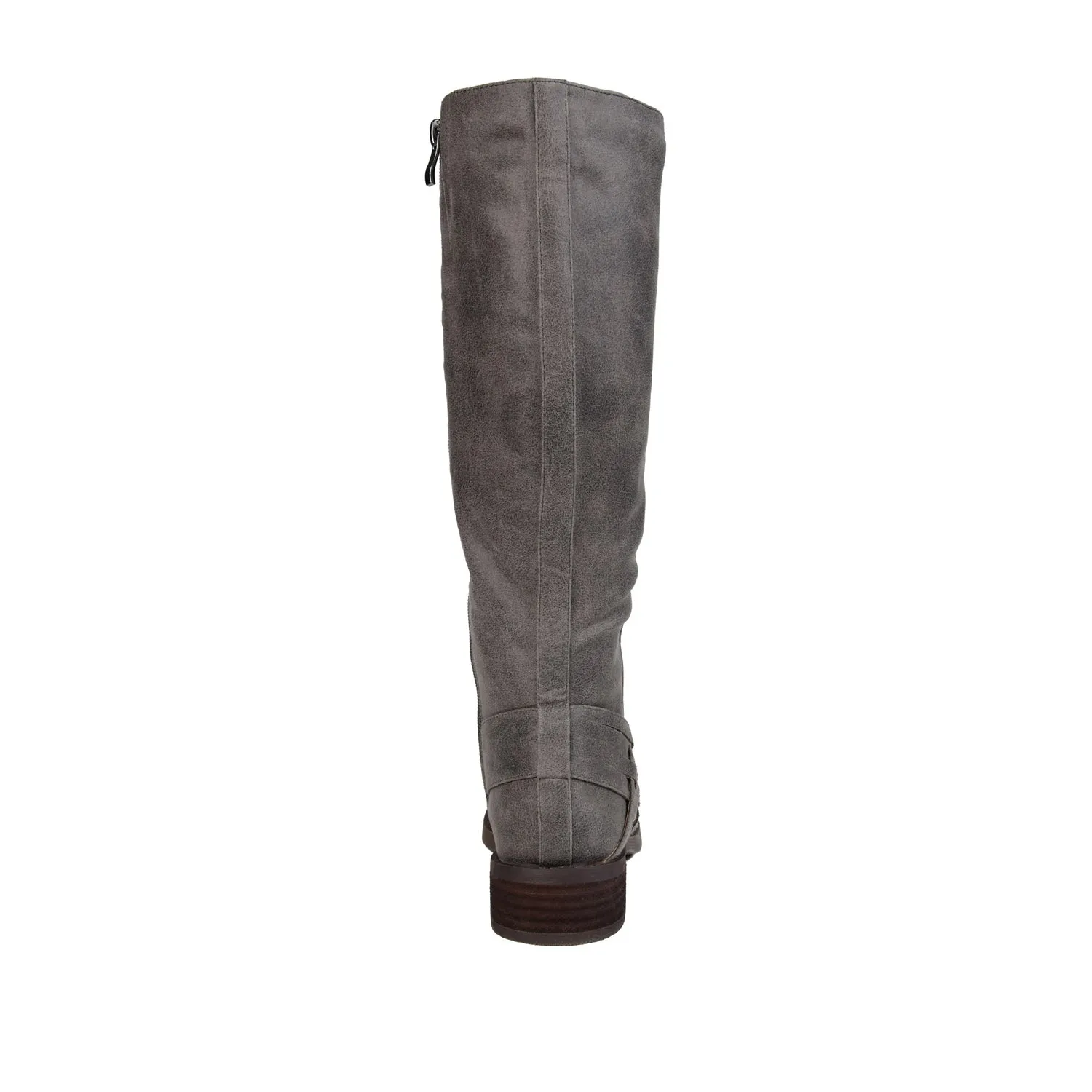 MEG RIDING BOOTS IN WIDE CALF - Grey PU sold by Journee Collection product image thumbnail 5