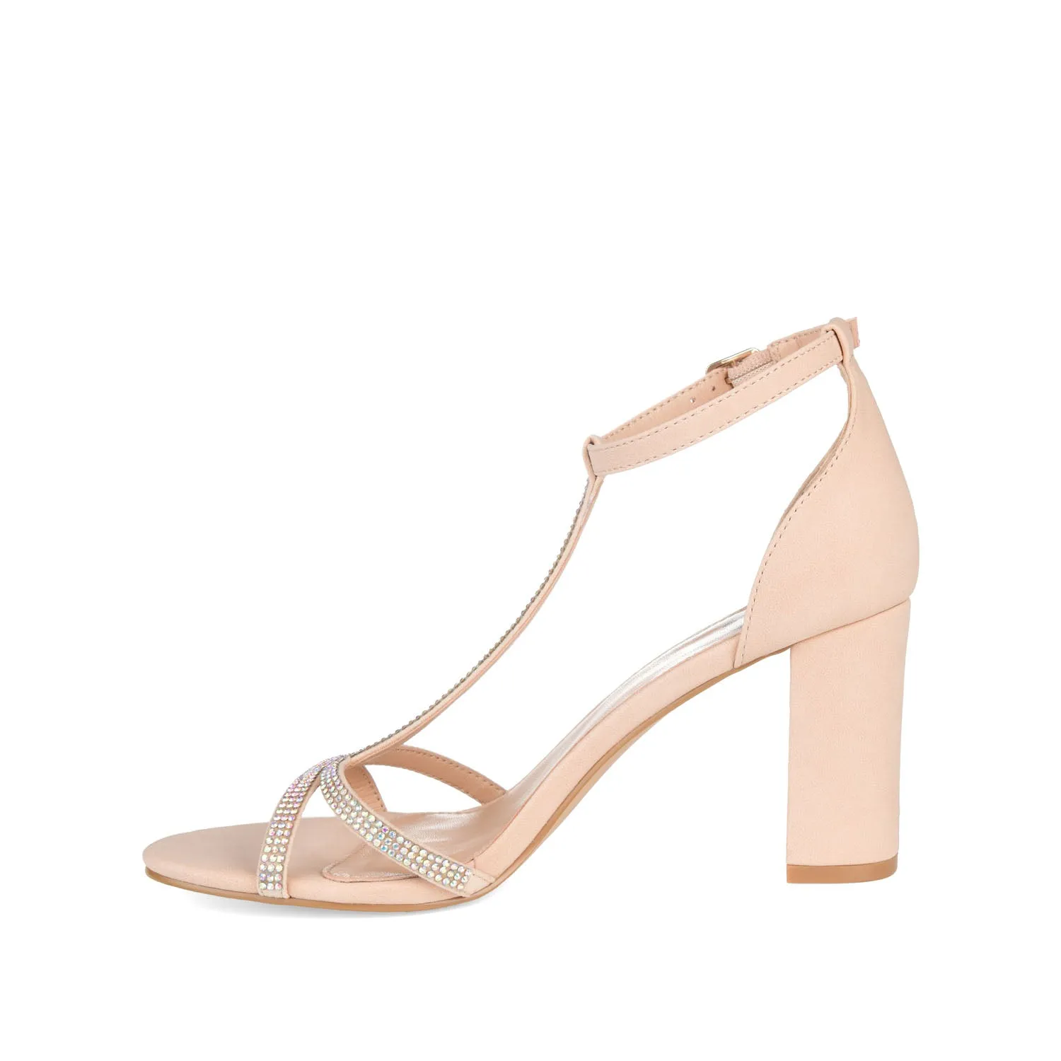 DENALI STRAPPY HEELS IN VEGAN LEATHER - Nude PU sold by Journee Collection product image thumbnail 3