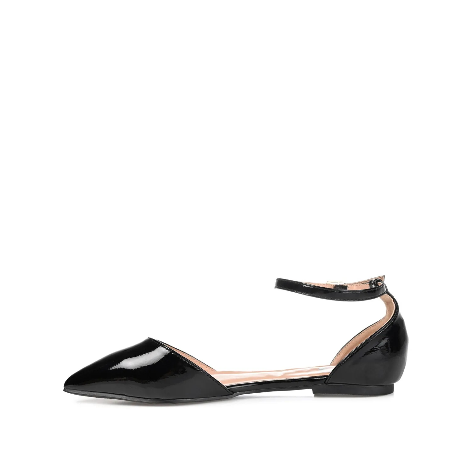 REBA D'ORSAY FLATS IN VEGAN LEATHER - Patent Black sold by Journee Collection product image thumbnail 3