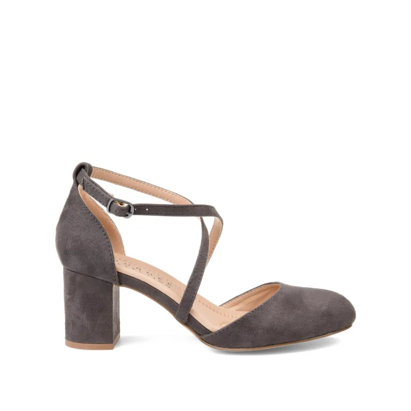 FOSTER D'ORSAY PUMP HEELS IN FAUX SUEDE - Grey sold by Journee Collection
