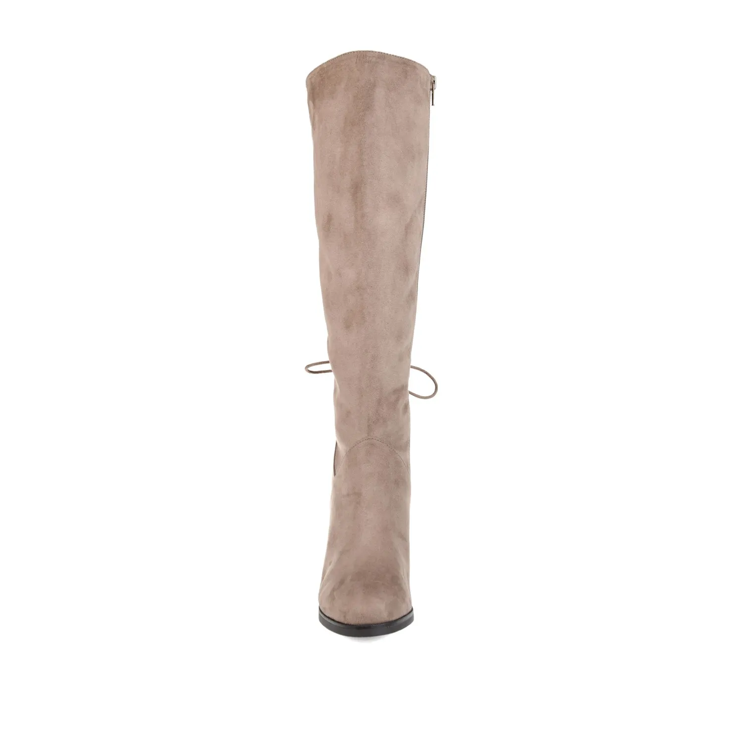 LEEDA KNEE-HIGH BOOTS IN FAUX SUEDE - Taupe sold by Journee Collection product image thumbnail 5
