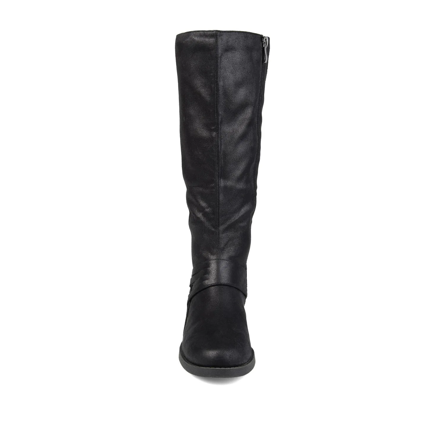 MEG RIDING BOOTS IN X-WIDE CALF - Black PU sold by Journee Collection product image thumbnail 5
