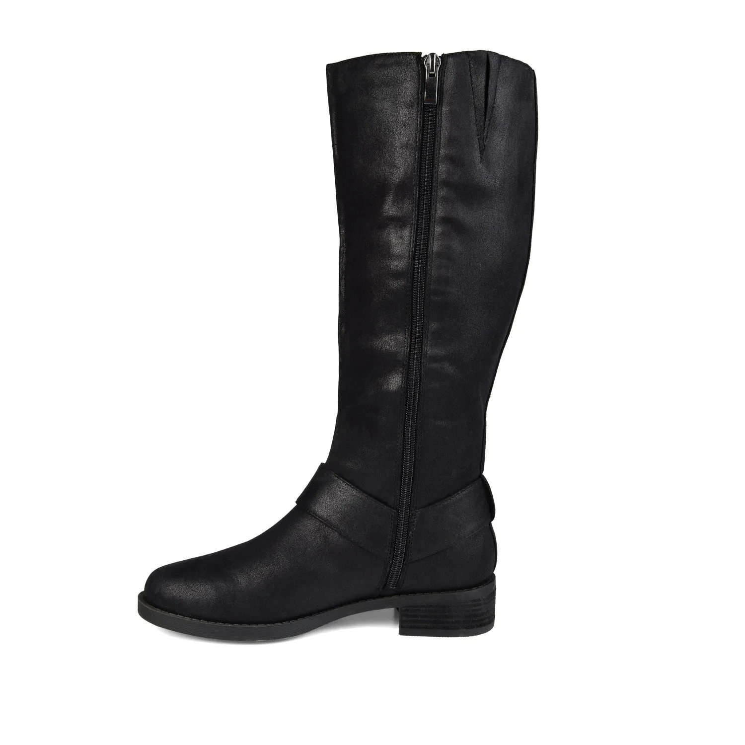 MEG RIDING BOOTS IN X-WIDE CALF - Black PU sold by Journee Collection product image thumbnail 3