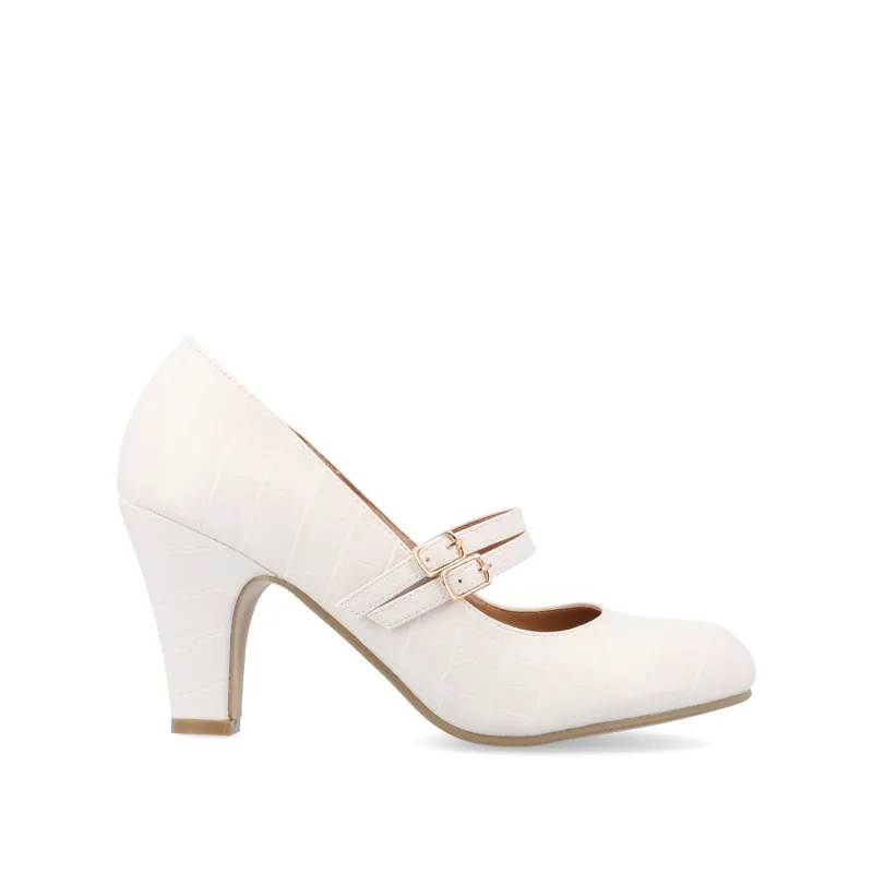 WINDY MARY JANE PUMP HEELS IN STATEMENT - Ivory sold by Journee Collection