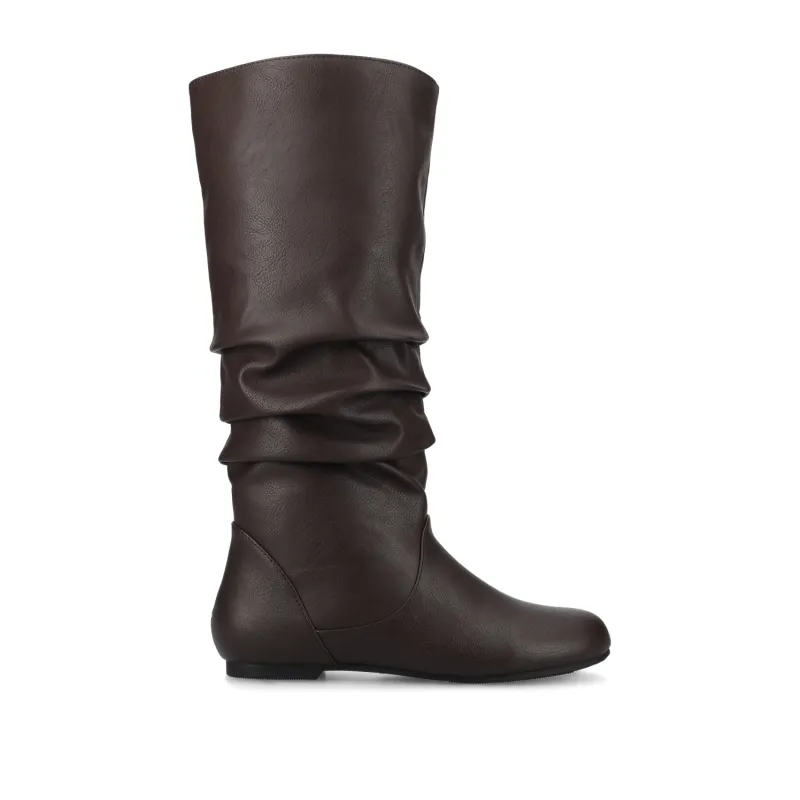JAYNE KNEE HIGH BOOTS IN WIDE CALF - Brown sold by Journee Collection
