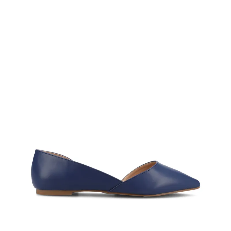 CORTNI D'ORSAY FLATS IN VEGAN LEATHER - Blue PU sold by Journee Collection