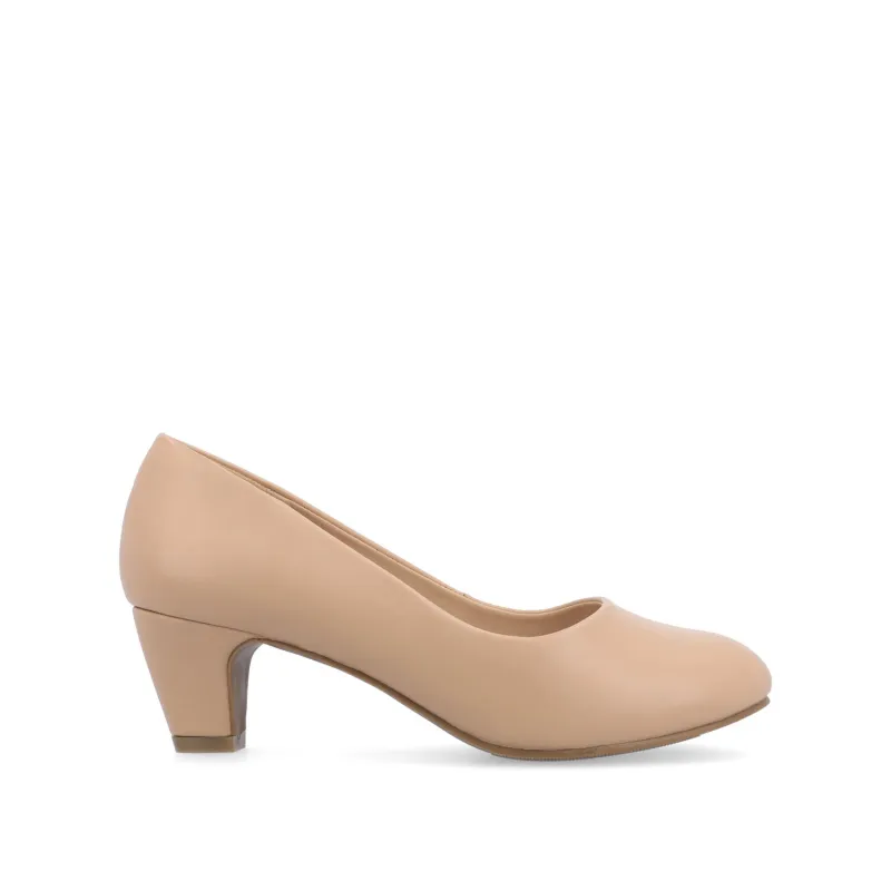 LUU LOW PUMP HEELS IN VEGAN LEATHER - Nude sold by Journee Collection