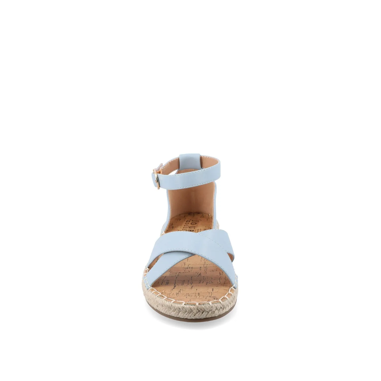 LYDDIA ESPADRILLE SANDALS IN VEGAN LEATHER - Blue sold by Journee Collection product image thumbnail 5
