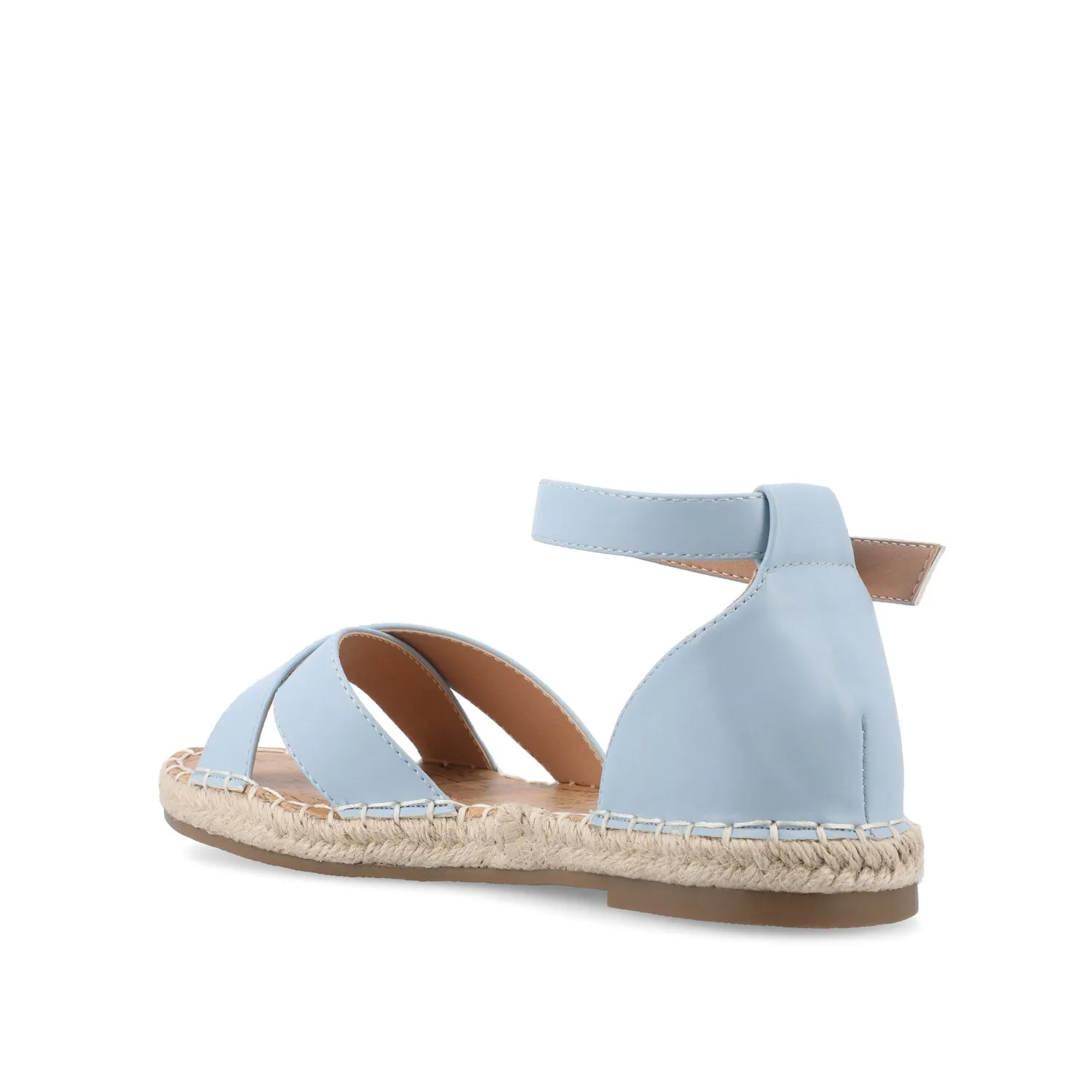LYDDIA ESPADRILLE SANDALS IN VEGAN LEATHER - Blue sold by Journee Collection product image thumbnail 4