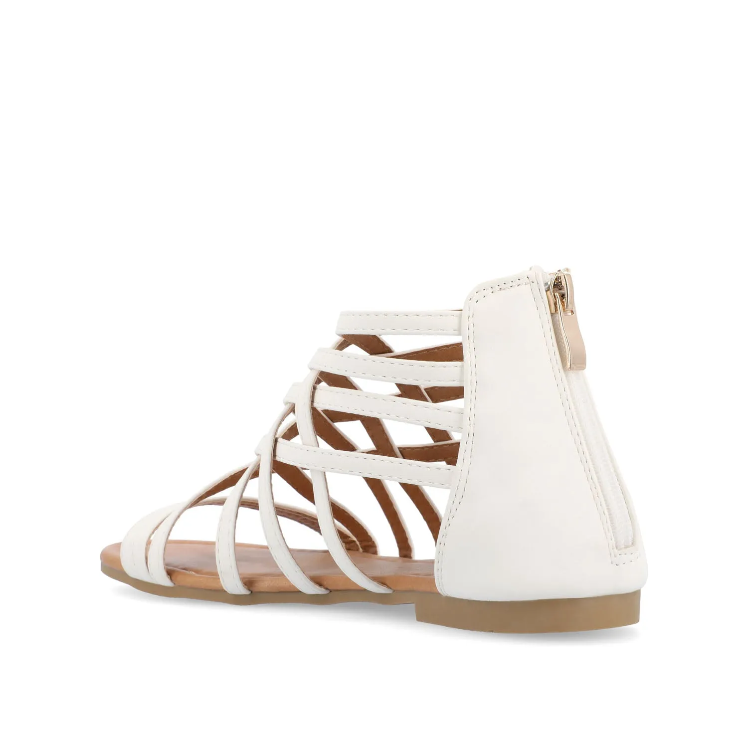 HANNI GLADIATOR SANDALS IN VEGAN LEATHER - White PU sold by Journee Collection product image thumbnail 4