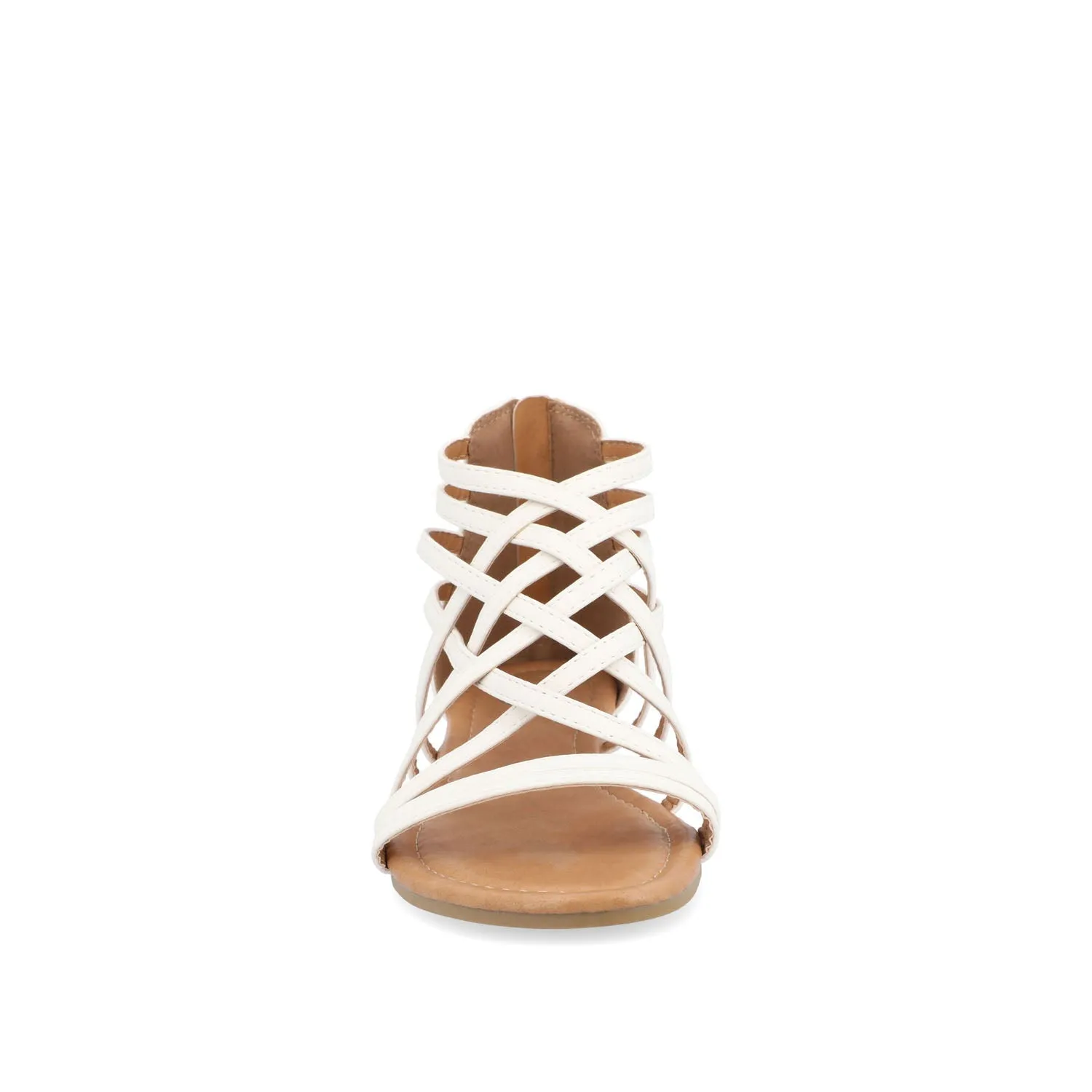 HANNI GLADIATOR SANDALS IN VEGAN LEATHER - White PU sold by Journee Collection product image thumbnail 5