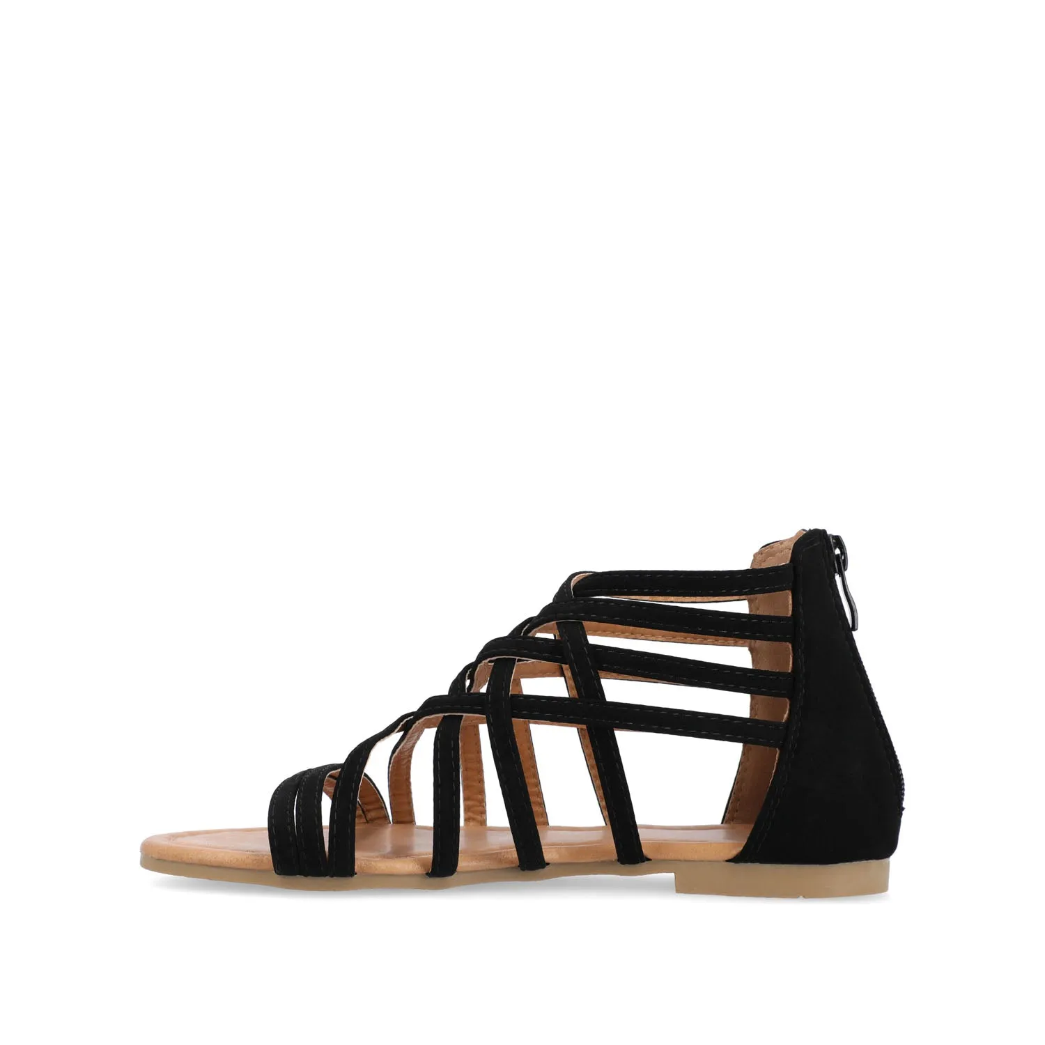 HANNI GLADIATOR SANDALS IN VEGAN LEATHER - Black PU sold by Journee Collection product image thumbnail 4