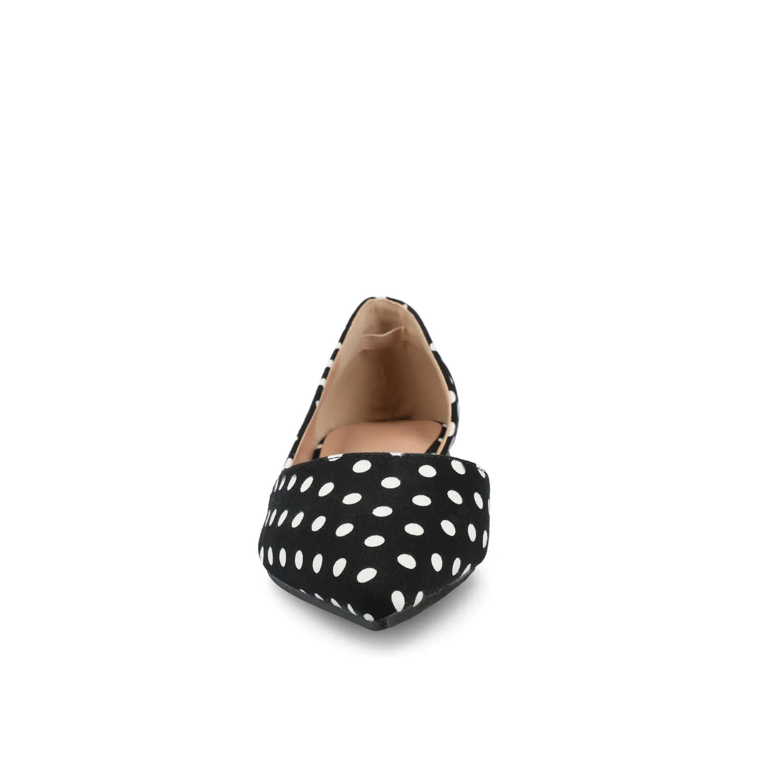 CORTNI D'ORSAY FLATS IN WIDE - Black Dot PU sold by Journee Collection product image thumbnail 5
