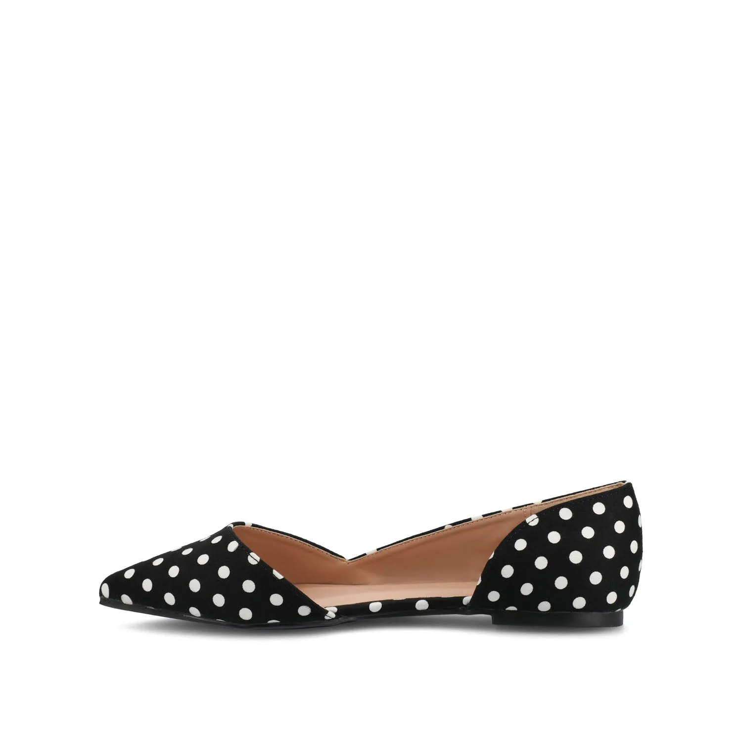 CORTNI D'ORSAY FLATS IN WIDE - Black Dot PU sold by Journee Collection product image thumbnail 3