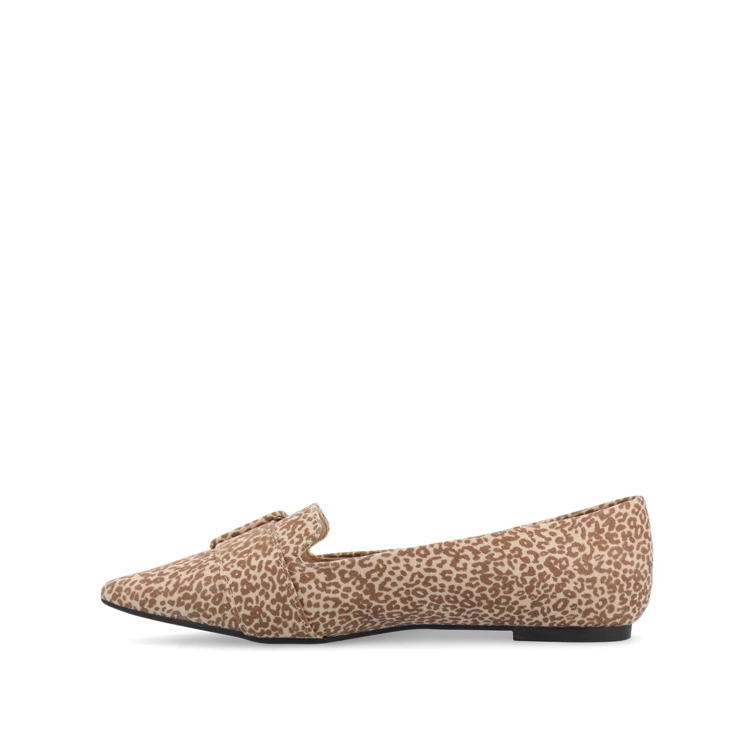 AUDREY LOAFER FLATS IN FAUX SUEDE - Animal Faux sold by Journee Collection product image thumbnail 3