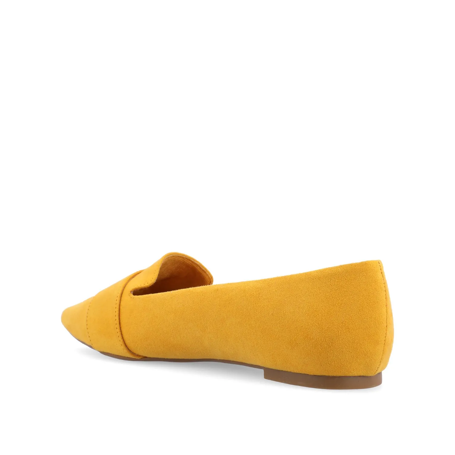AUDREY LOAFER FLATS IN FAUX SUEDE - Mustard sold by Journee Collection product image thumbnail 4