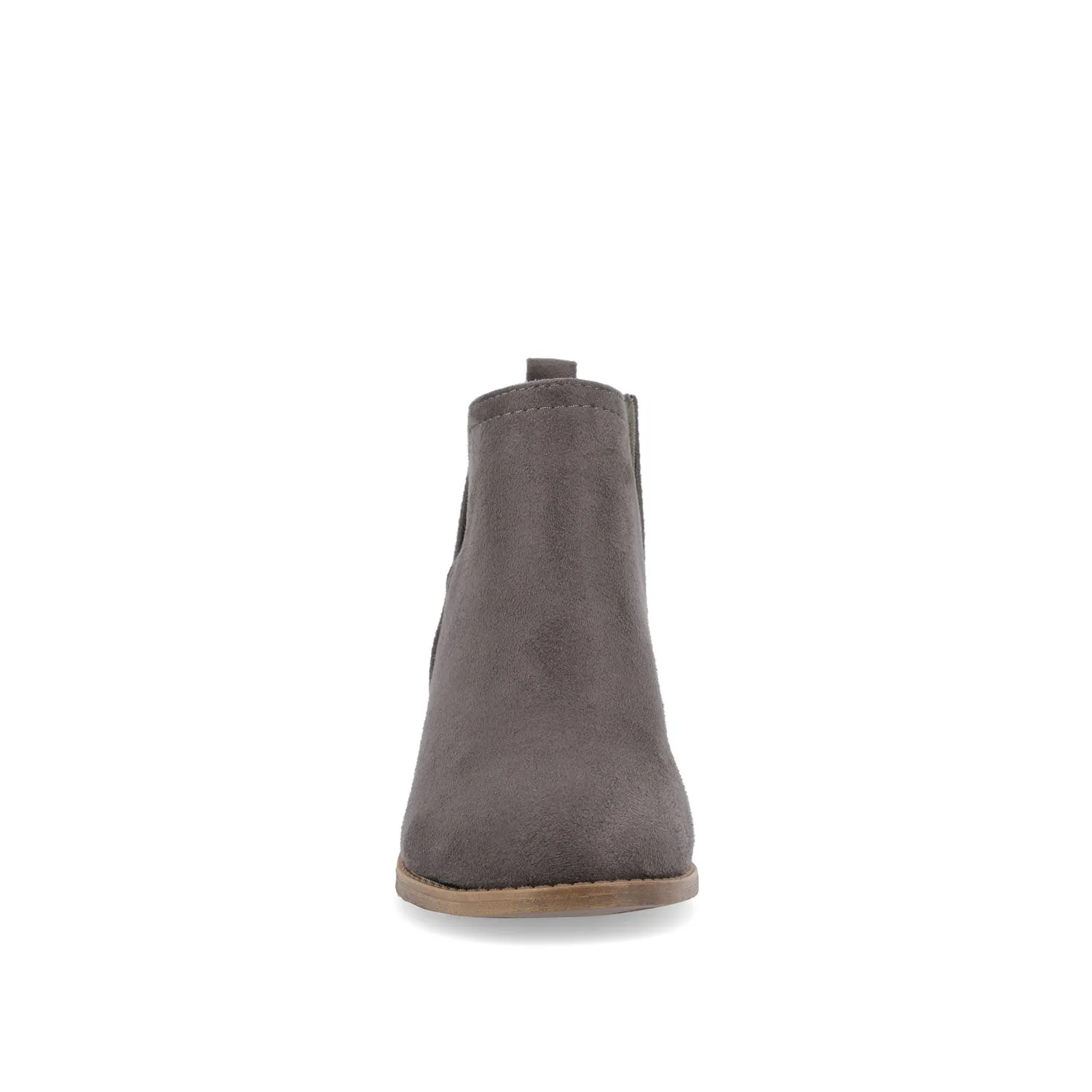 RIMI BLOCK HEELED BOOTIES IN FAUX SUEDE - Grey sold by Journee Collection product image thumbnail 5