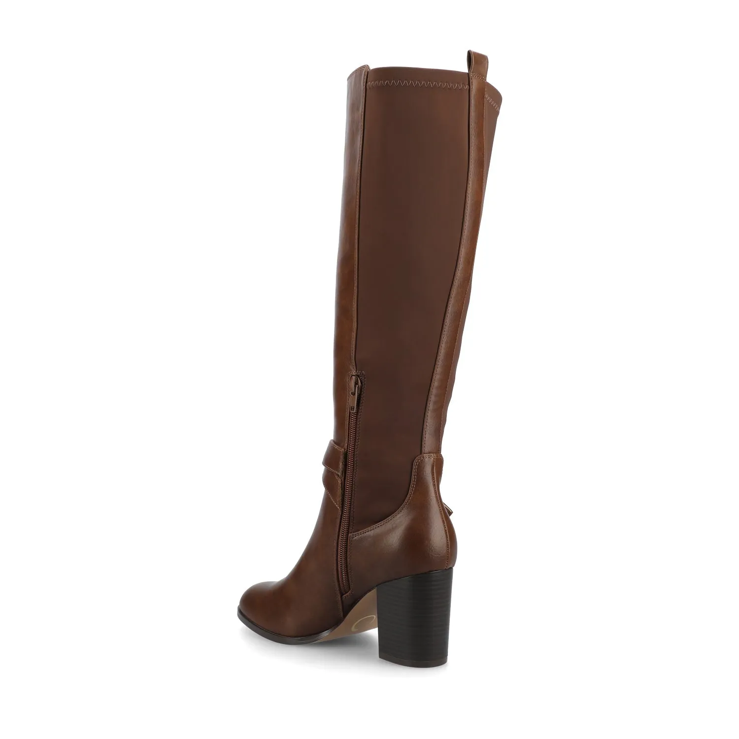 AVALONN KNEE HIGH DRESS BOOTS IN WIDE CALF - Chocolate sold by Journee Collection product image thumbnail 4