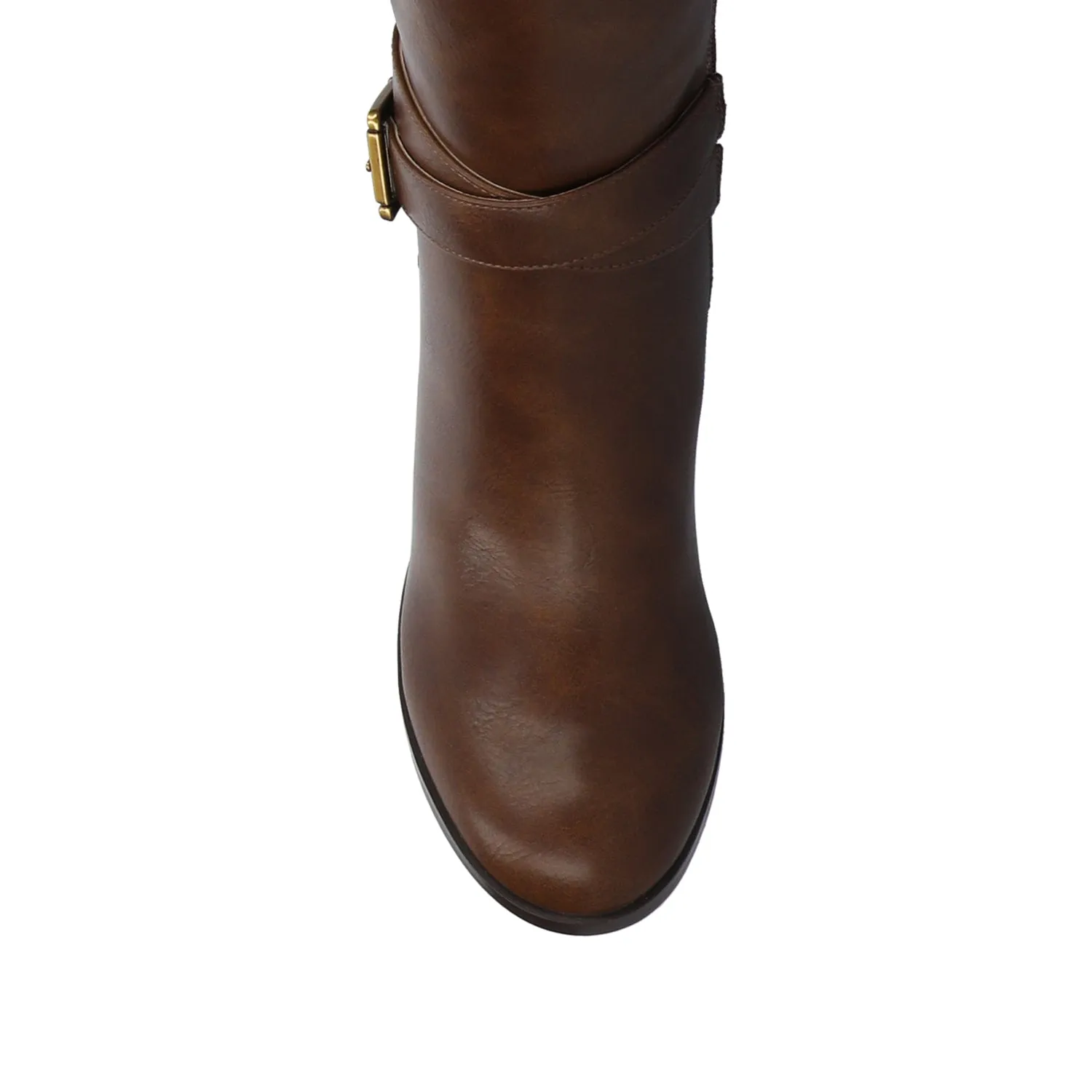 AVALONN KNEE HIGH DRESS BOOTS IN WIDE CALF - Chocolate sold by Journee Collection product image thumbnail 5