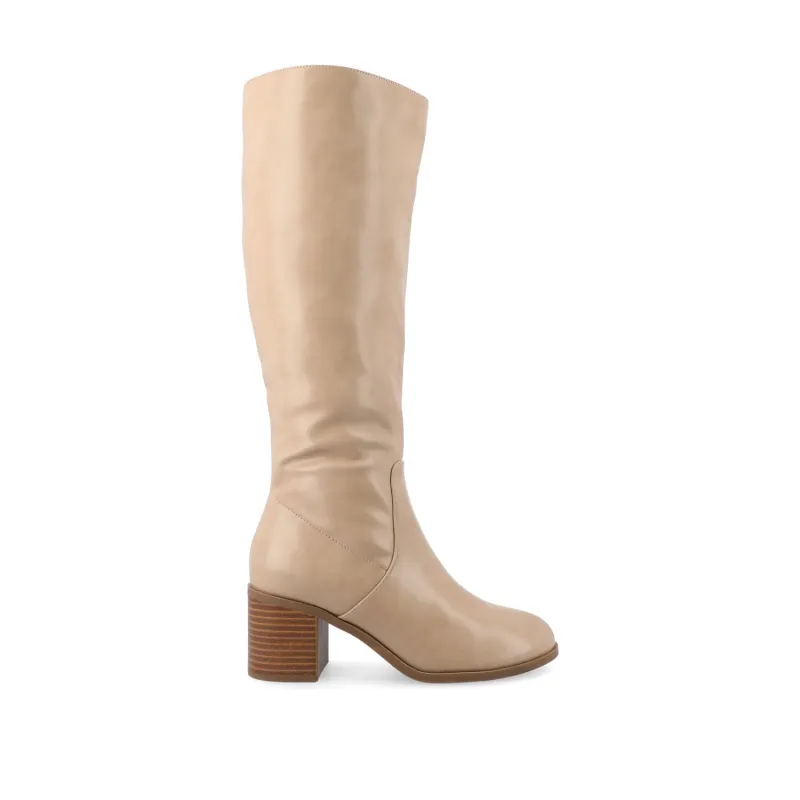 ROMILLY BOOTS IN WIDE-WIDTH & CALF - Tan sold by Journee Collection