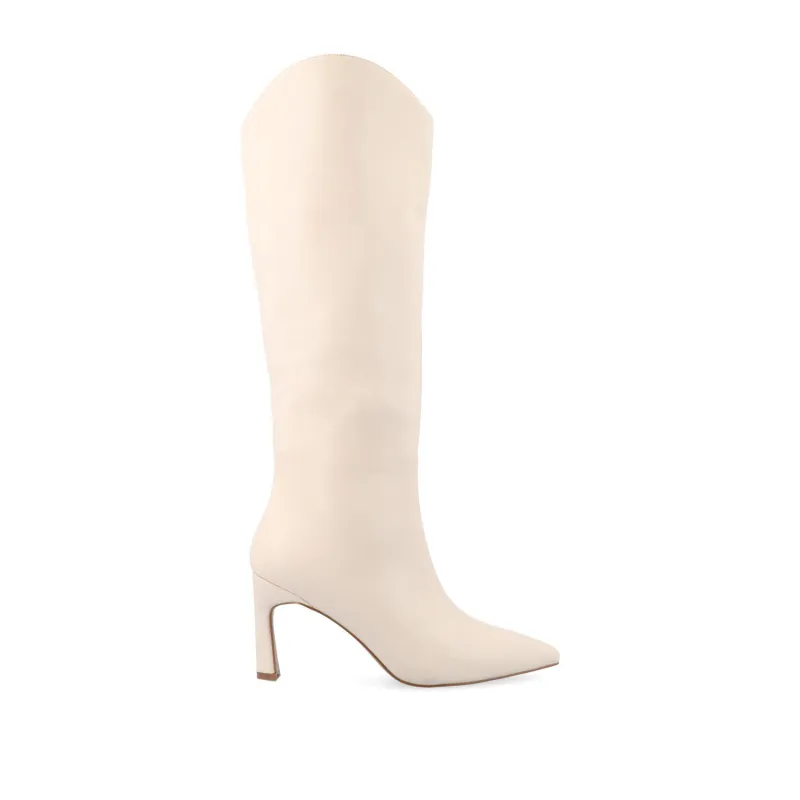 REHELA BOOTS IN WIDE WIDTH & CALF - Bone sold by Journee Collection