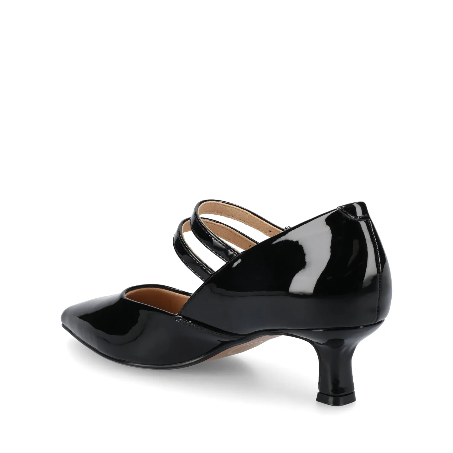 CARNATION MARY JANE PUMPS IN WIDE - Patent Black sold by Journee Collection product image thumbnail 3