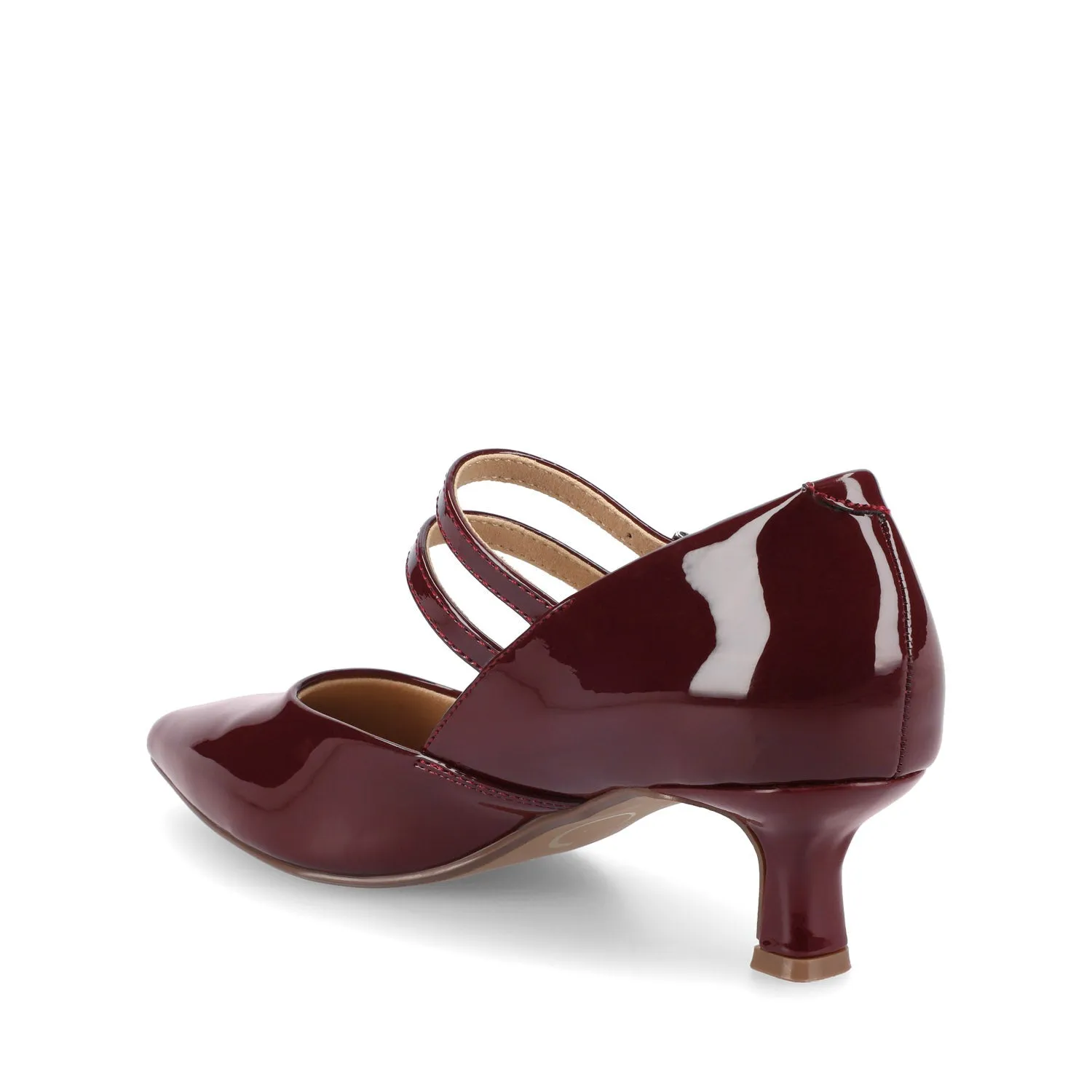 CARNATION MARY JANE PUMPS IN WIDE - Oxblood sold by Journee Collection product image thumbnail 3