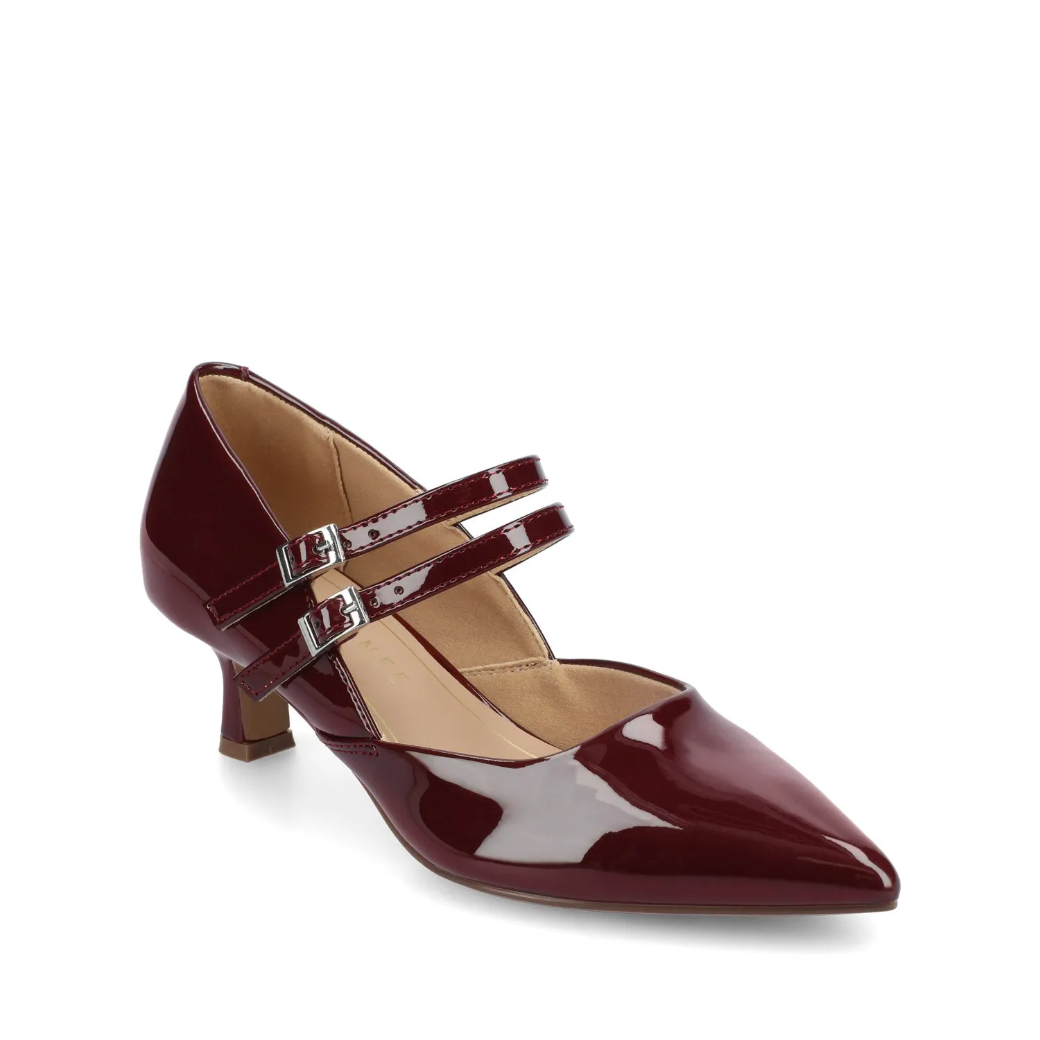 CARNATION MARY JANE PUMPS IN WIDE - Oxblood sold by Journee Collection product image thumbnail 2