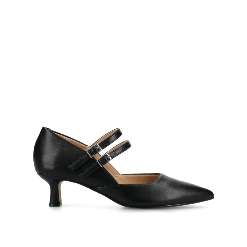 CARNATION MARY JANE PUMPS IN WIDE - Black sold by Journee Collection