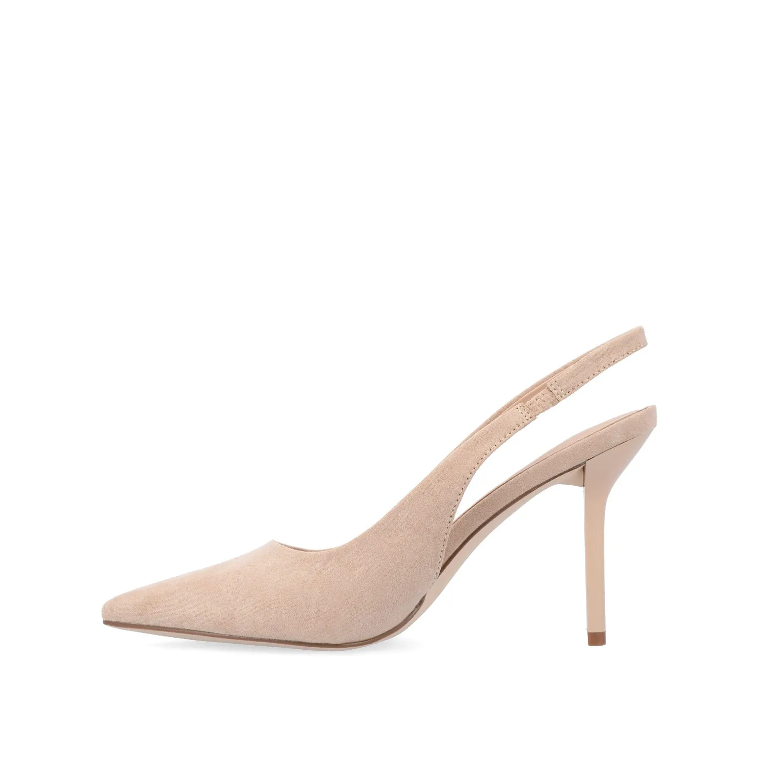 ELENNEY STILETTO HEELS IN WIDE - Nude Suede sold by Journee Collection product image thumbnail 2