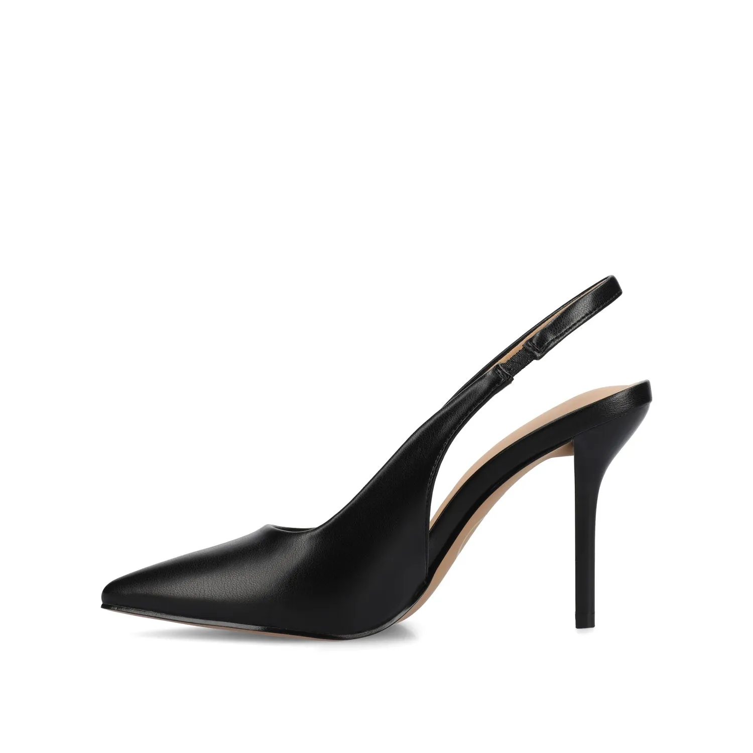 ELENNEY SLINGBACK STILETTO HEELS - Black PU sold by Journee Collection product image thumbnail 3