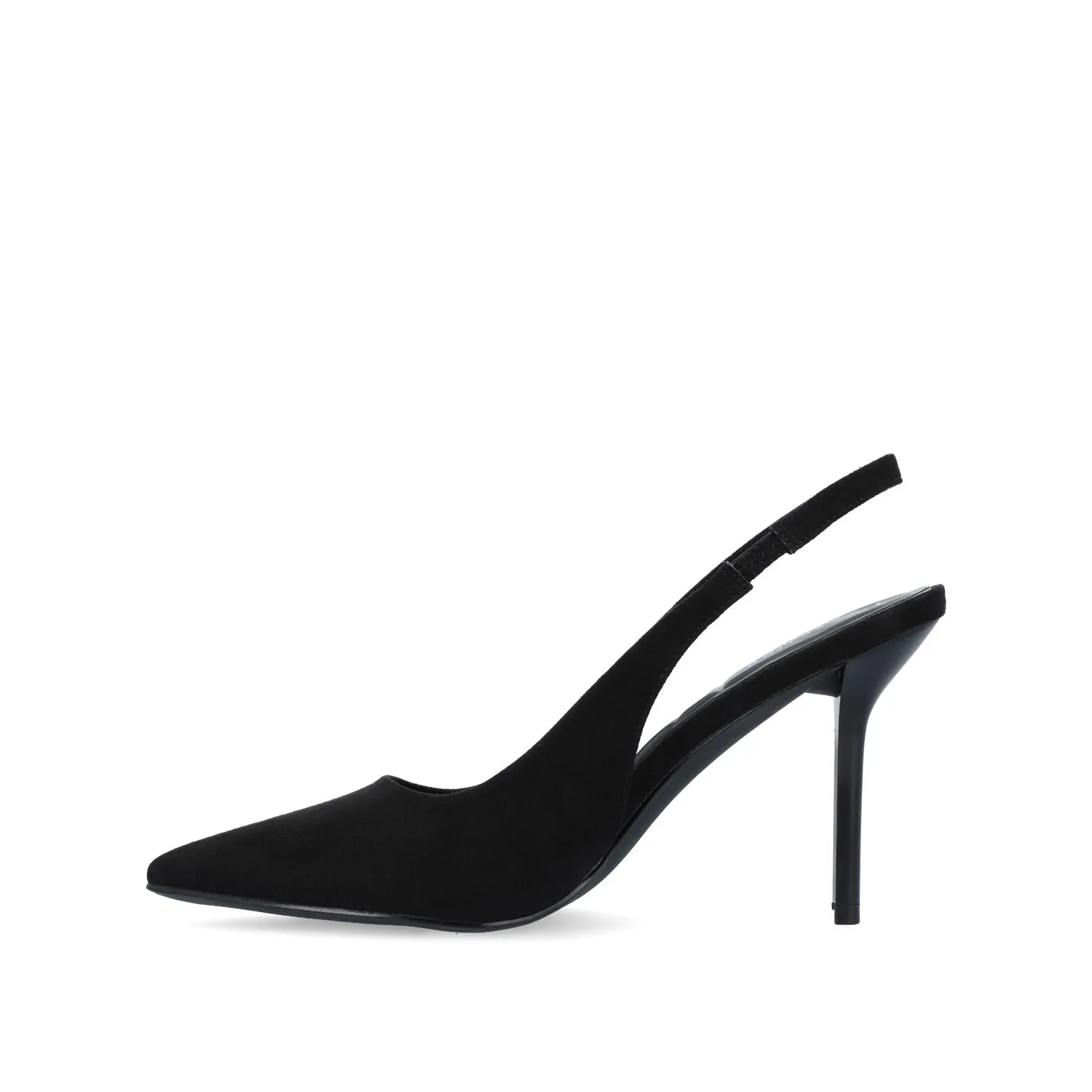 ELENNEY SLINGBACK STILETTO HEELS - Black Faux Suede sold by Journee Collection product image thumbnail 3