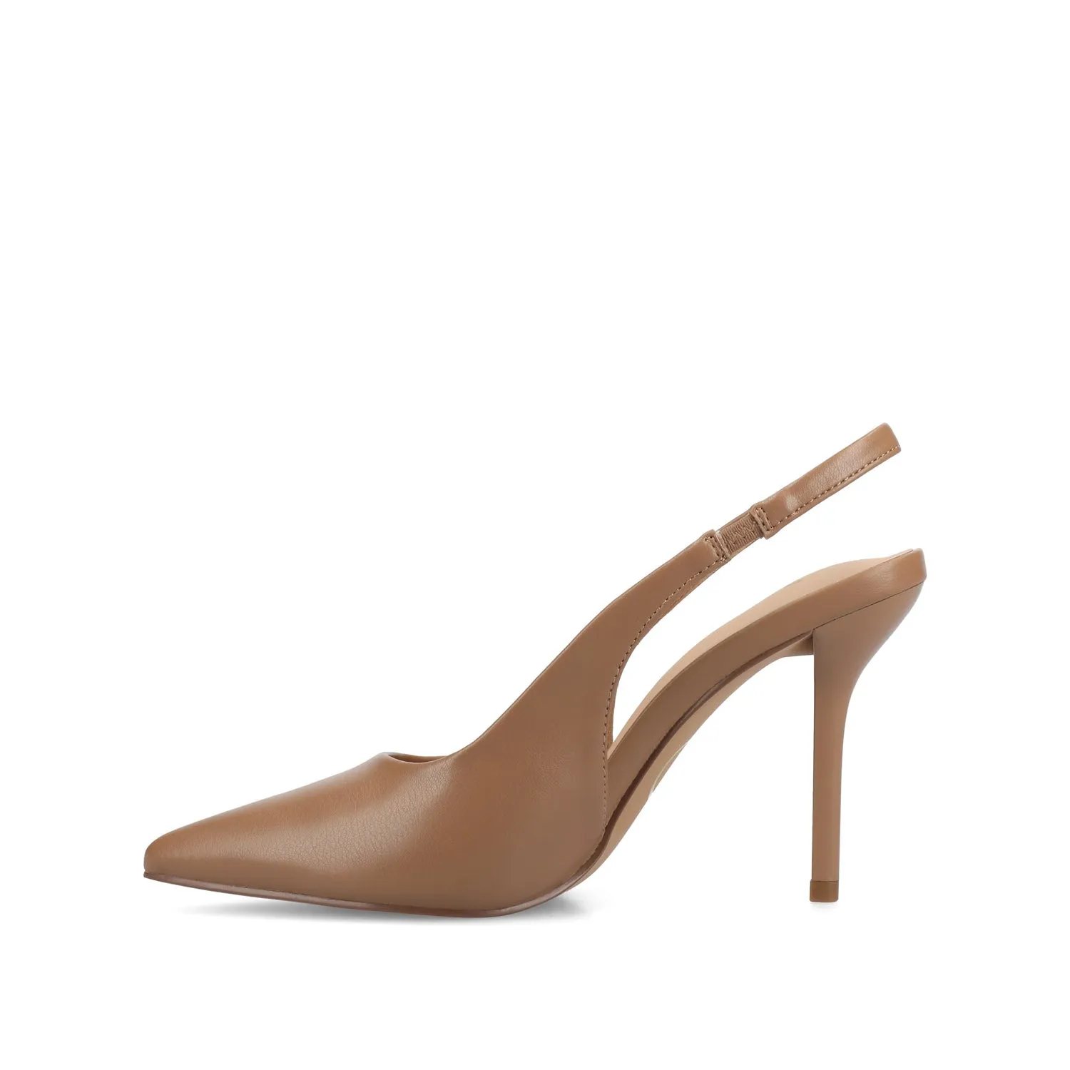 ELENNEY SLINGBACK STILETTO HEELS - Tan PU sold by Journee Collection product image thumbnail 3