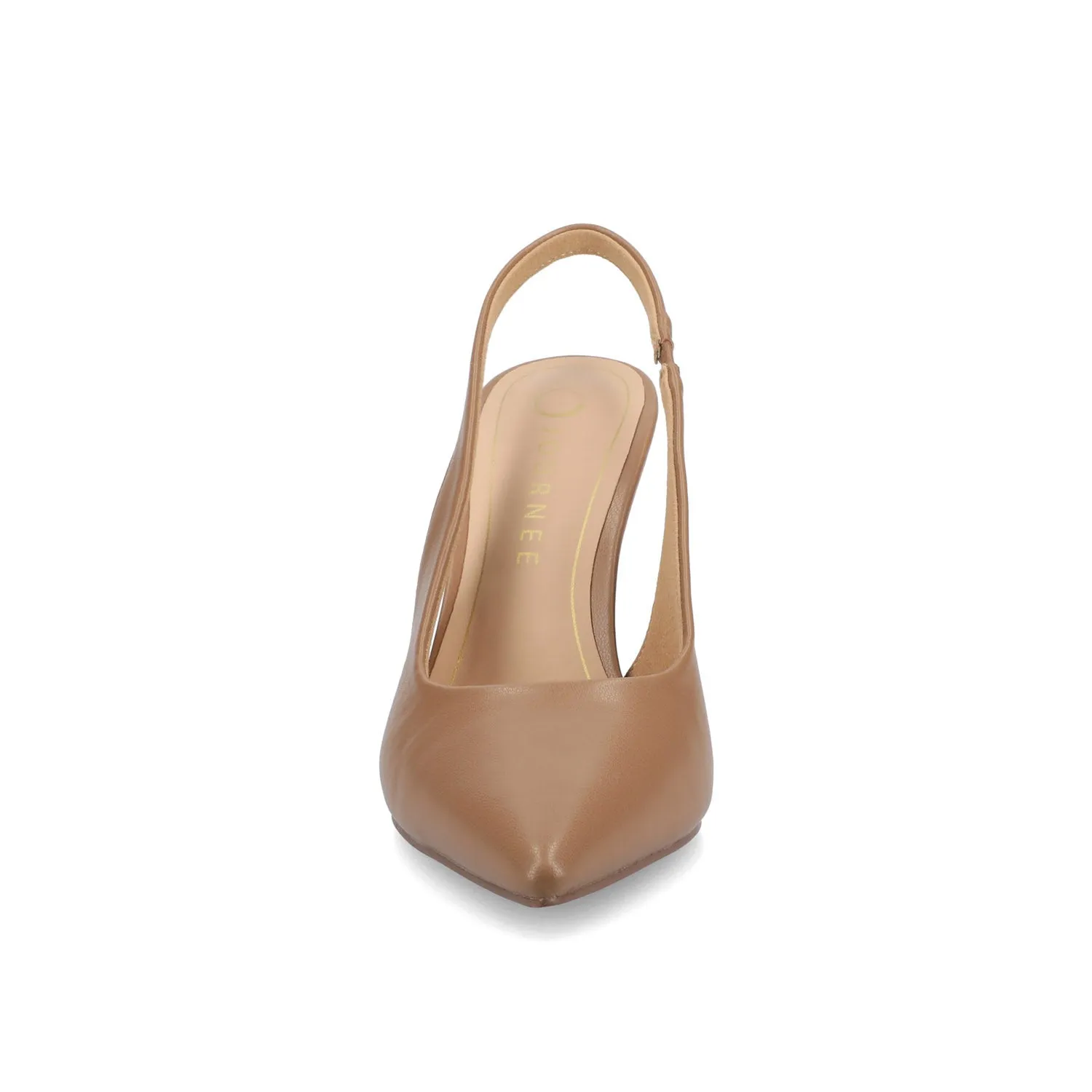 ELENNEY SLINGBACK STILETTO HEELS - Tan PU sold by Journee Collection product image thumbnail 5