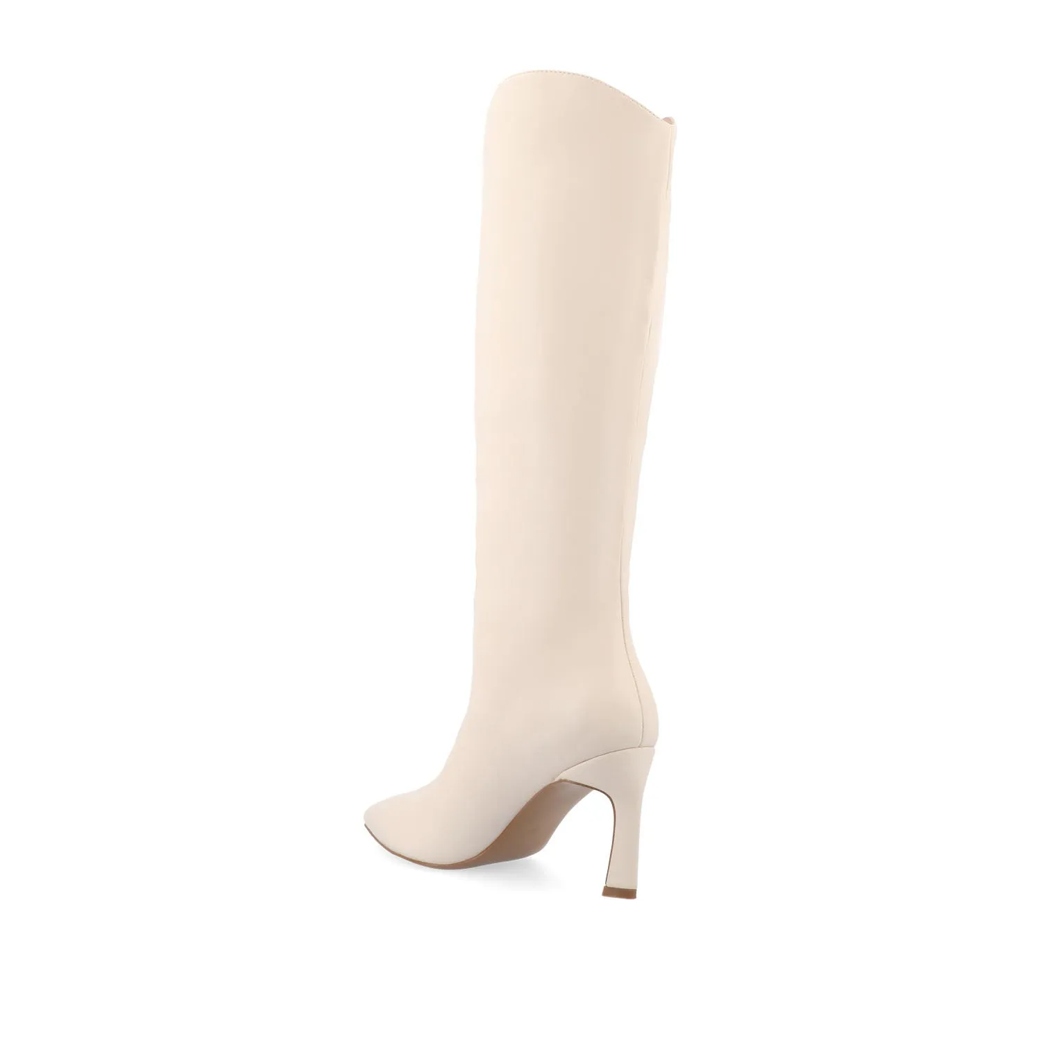 REHELA KNEE HIGH BOOTS IN VEGAN LEATHER - Bone sold by Journee Collection product image thumbnail 5