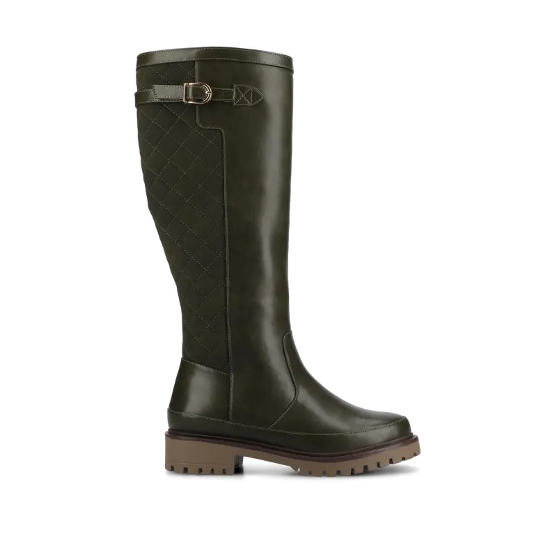 ZEMMIE QUILTED BOOTS - Olive sold by Journee Collection