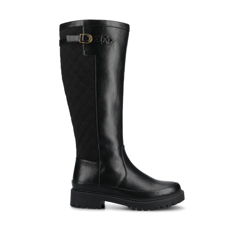 ZEMMIE QUILTED BOOTS - Black sold by Journee Collection