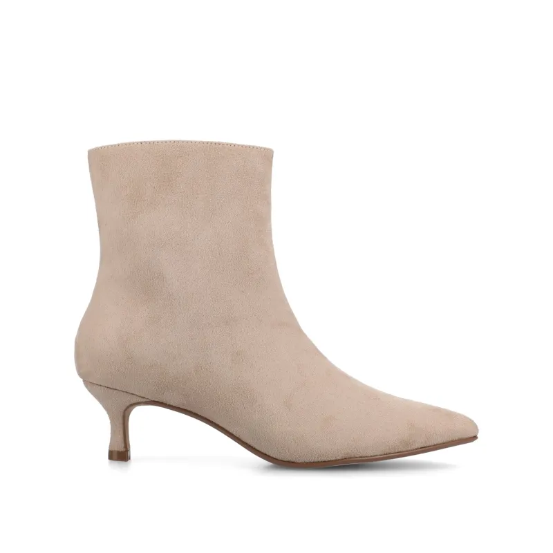 ARELY POINTED TOE BOOTIES - Taupe Suede sold by Journee Collection