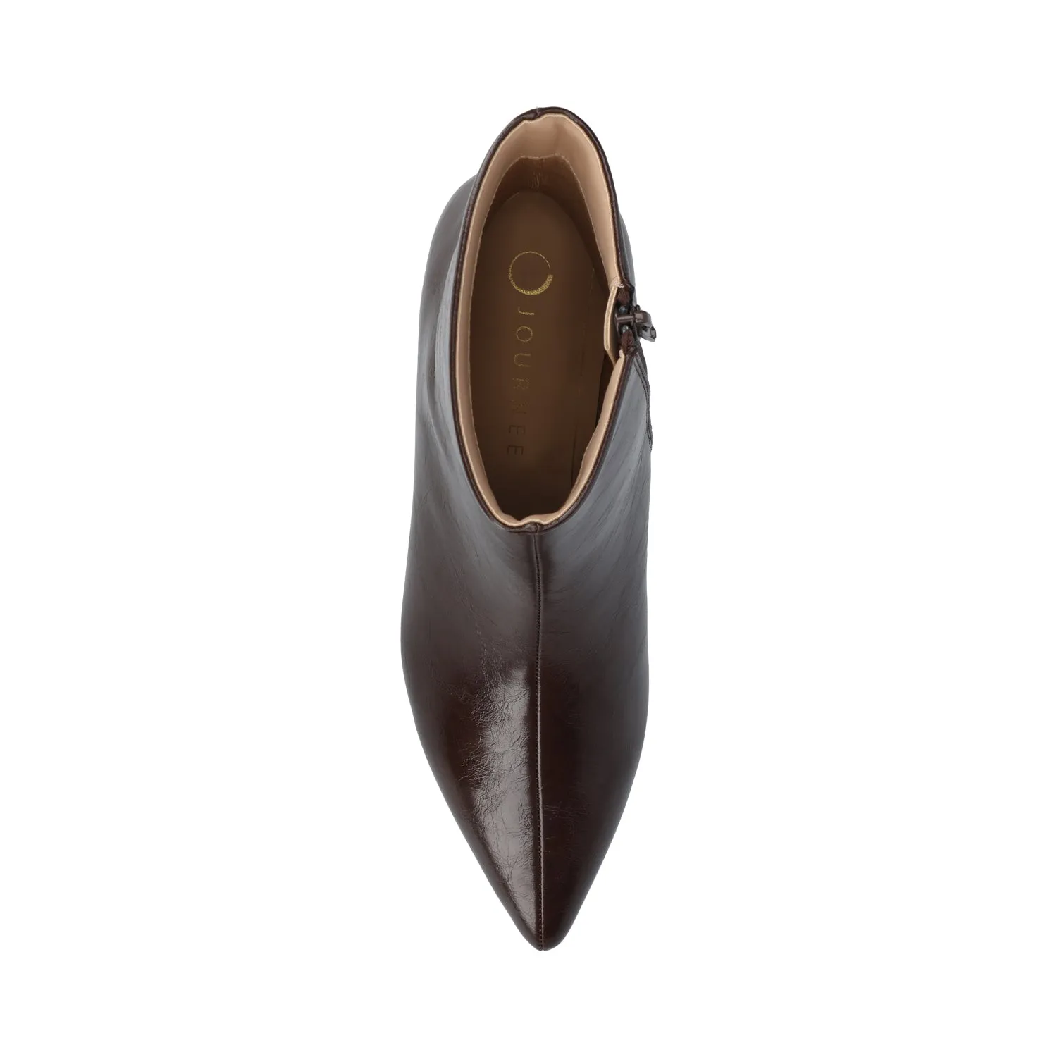 ARELY POINTED TOE BOOTIES - Chocolate sold by Journee Collection product image thumbnail 4