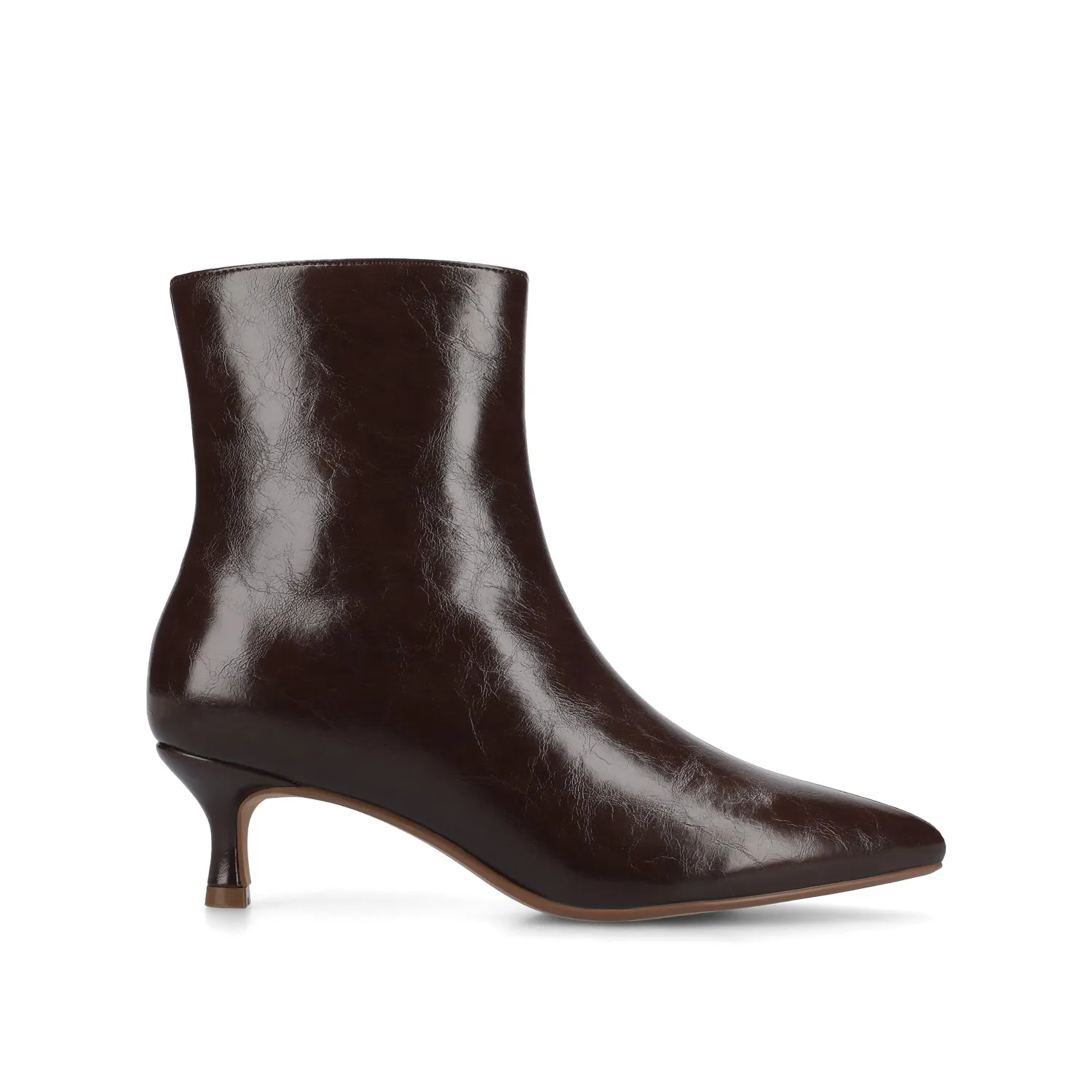 ARELY POINTED TOE BOOTIES - Chocolate sold by Journee Collection