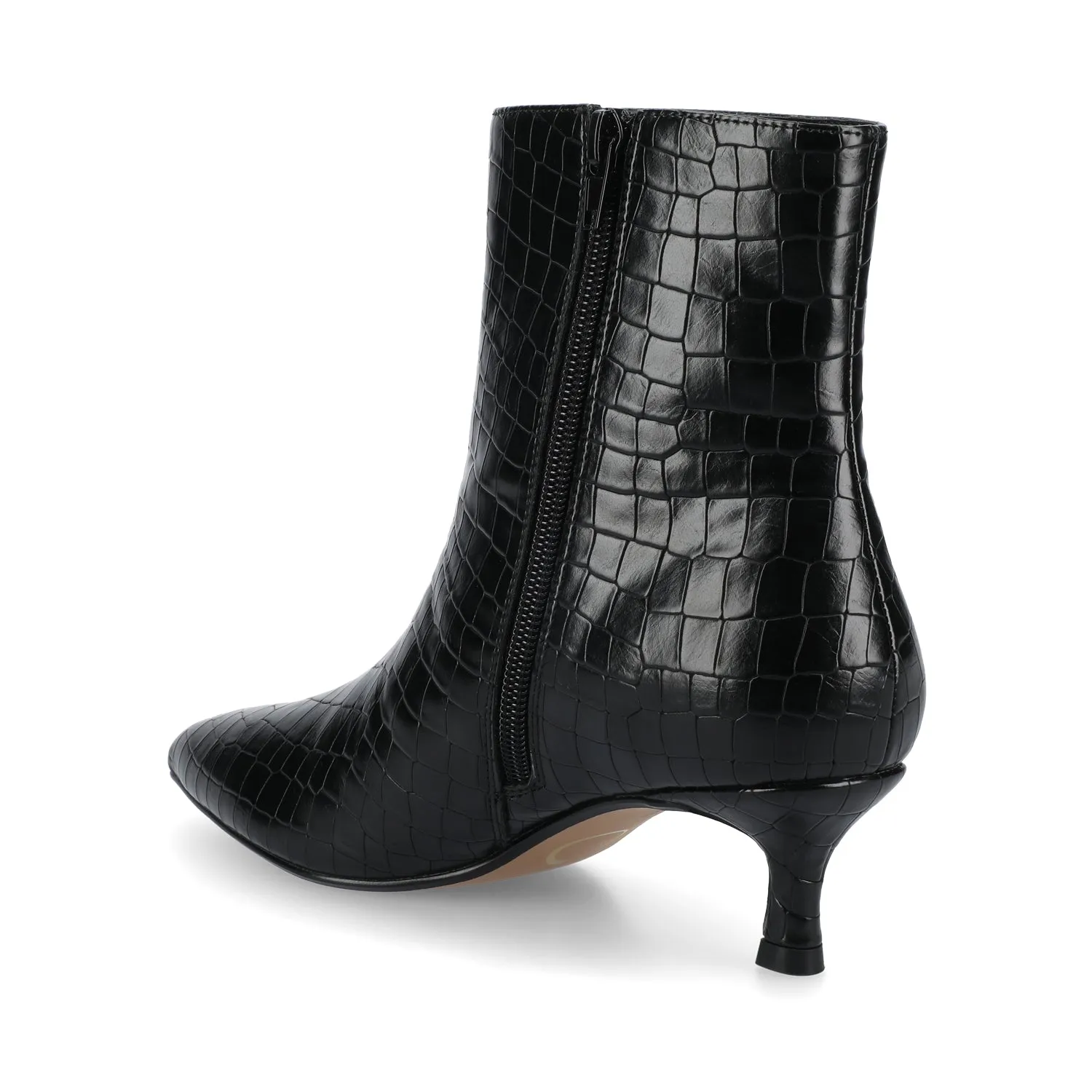 ARELY POINTED TOE BOOTIES - Black Croco sold by Journee Collection product image thumbnail 3