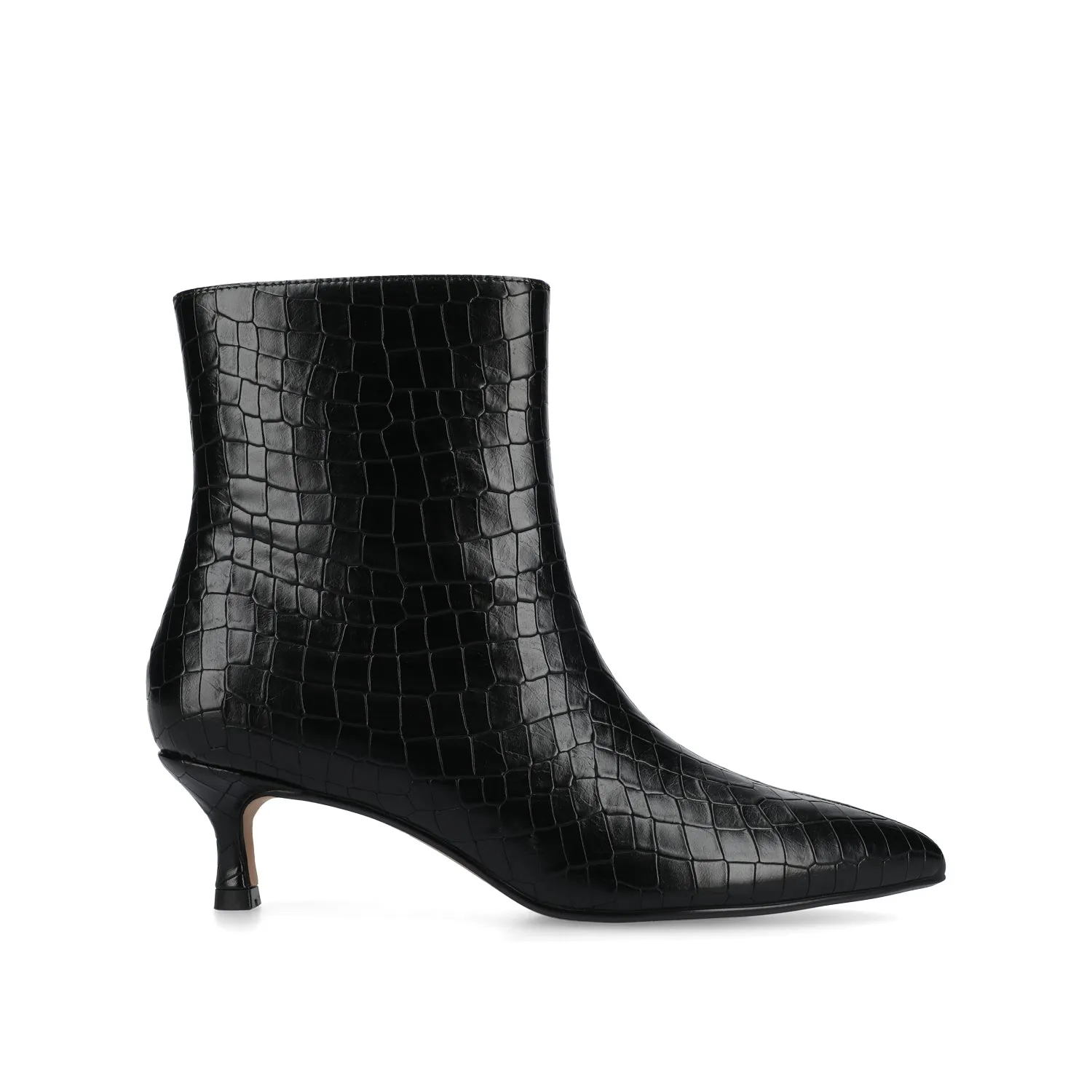 ARELY POINTED TOE BOOTIES - Black Croco sold by Journee Collection