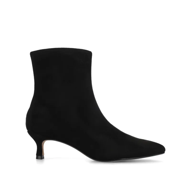 ARELY POINTED TOE BOOTIES - Black Suede sold by Journee Collection