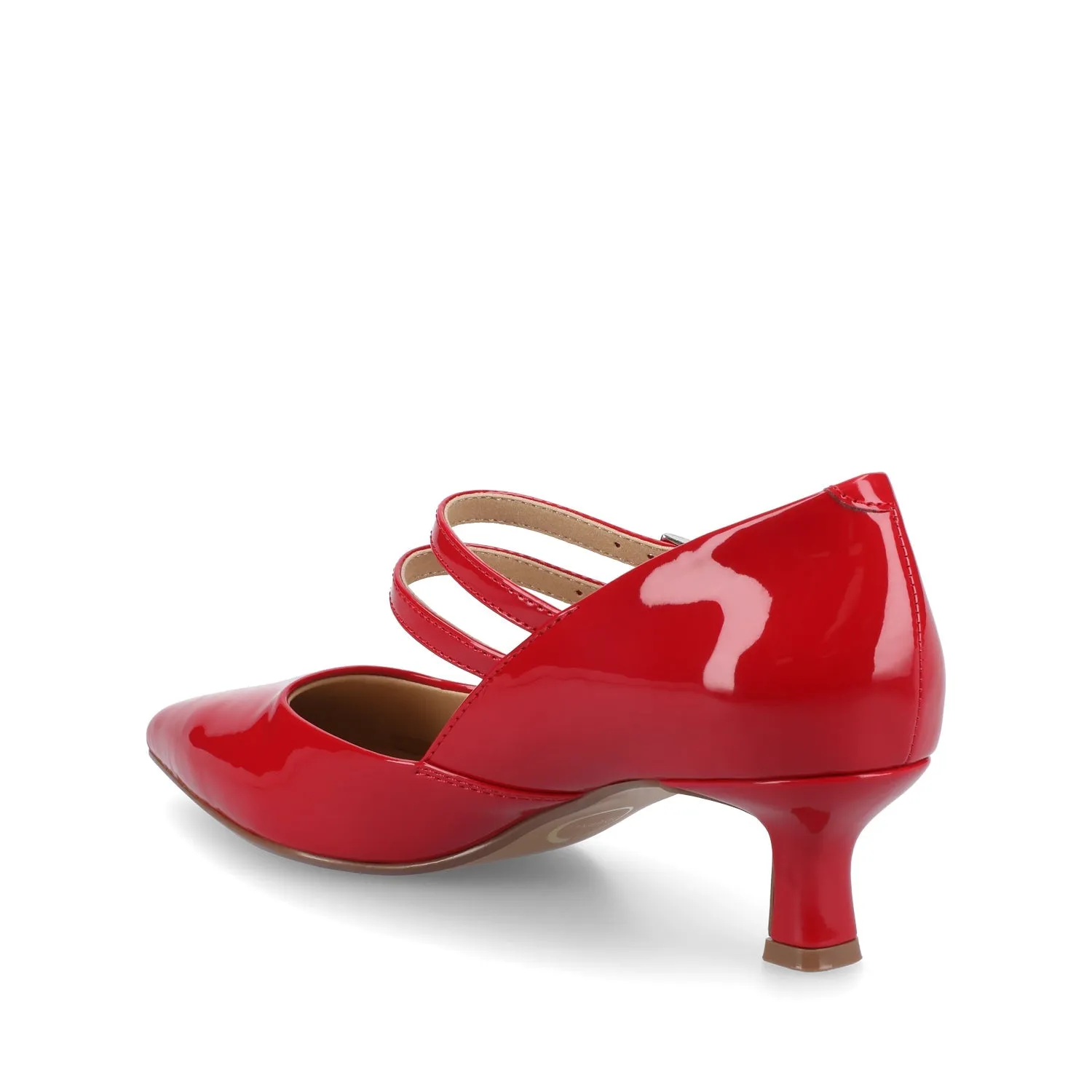 CARNATION MARY JANE PUMPS - Red sold by Journee Collection product image thumbnail 3